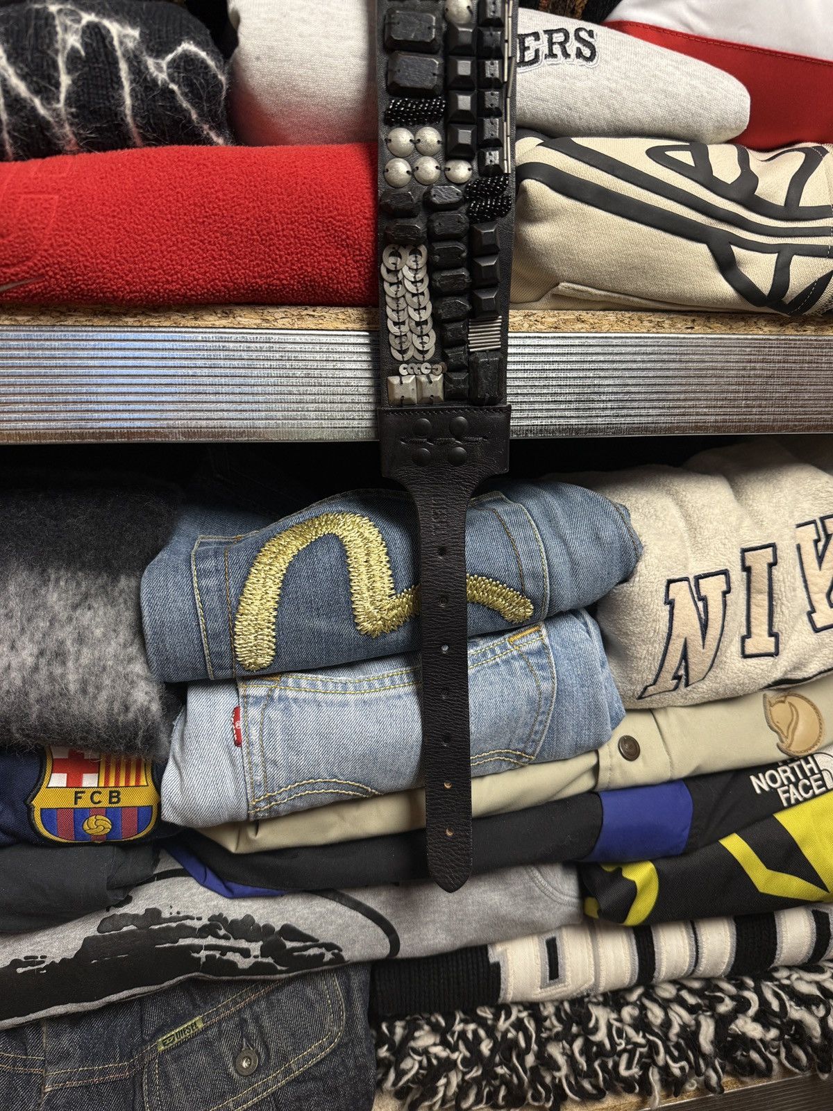 Diesel Vintage Diesel Studded Metal Logo Y2k Leather Archive Belt Size ONE SIZE - 8 Thumbnail