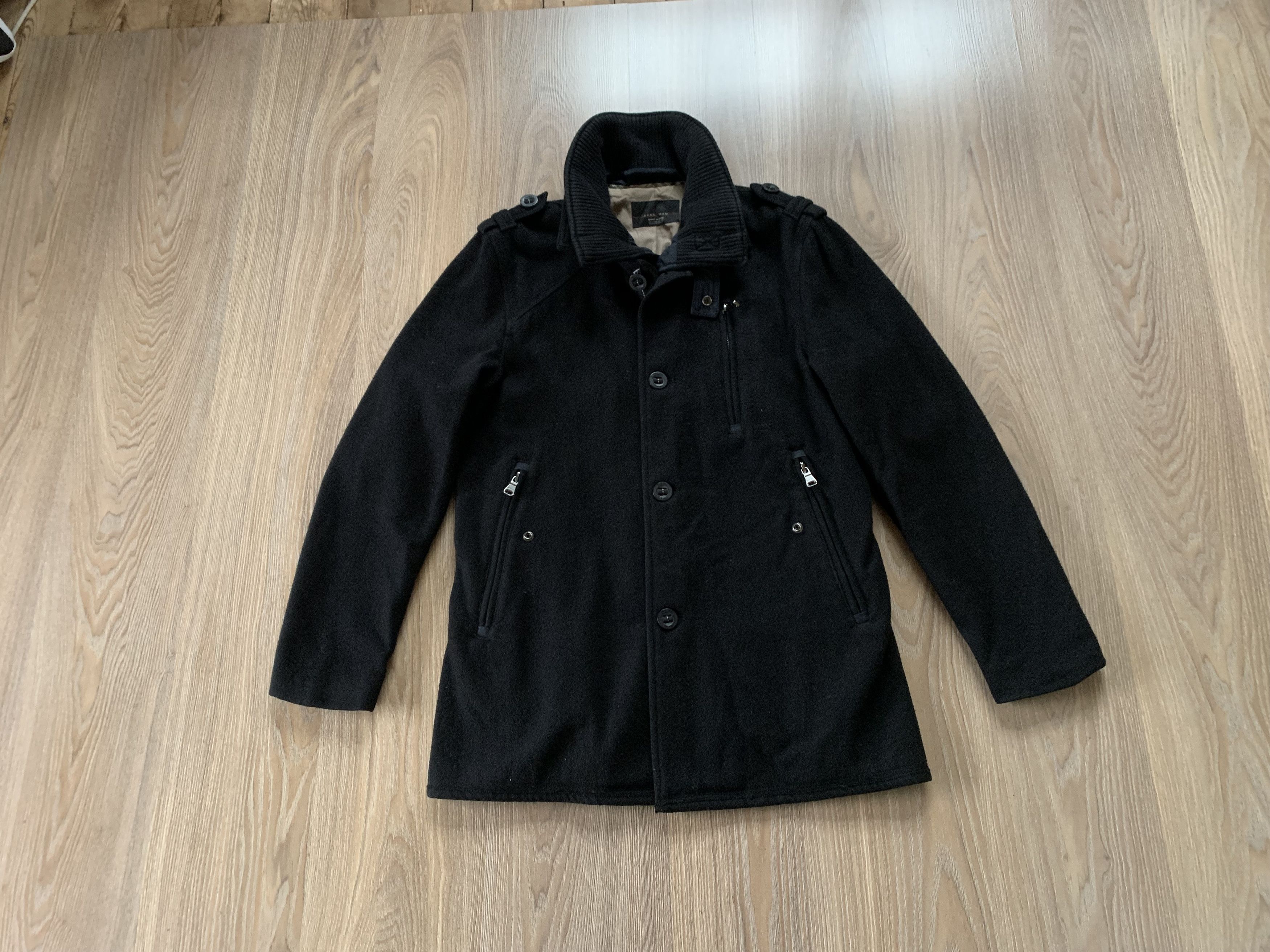 Designer × Zara Zara Man Heavy Wool Coat Size US L / EU 52-54 / 3 - 1 Thumbnail
