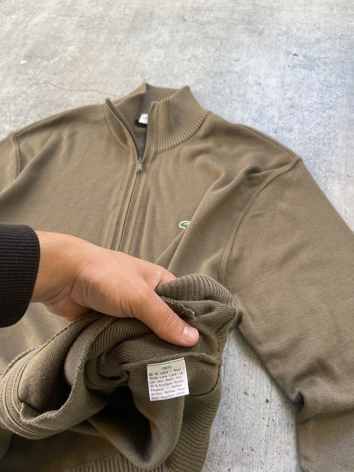 Lacoste Lacoste Sweater Full Zip Cotton Track Jacket Big Logo Black Size US XXL / EU 58 / 5 - 4 Thumbnail