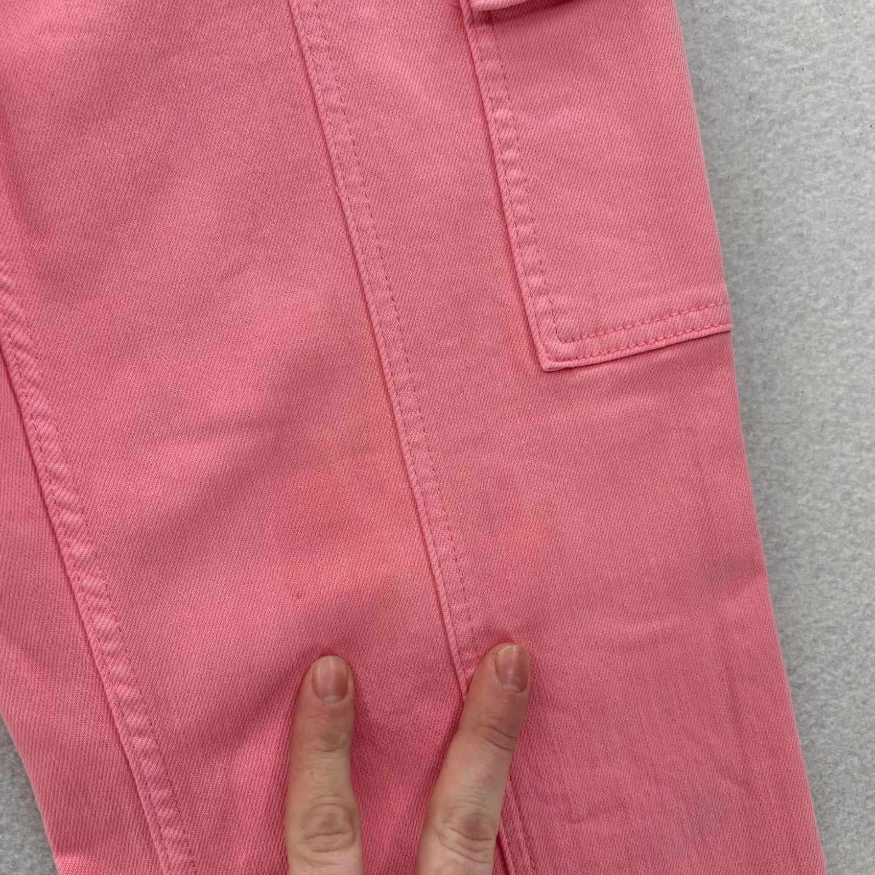 Vintage Judy Blue Cargo Jeans Womens 27 Pink High Rise Straight Denim Jeans Cargo Pocket Size 27" / US 4 / IT 40 - 3 Thumbnail