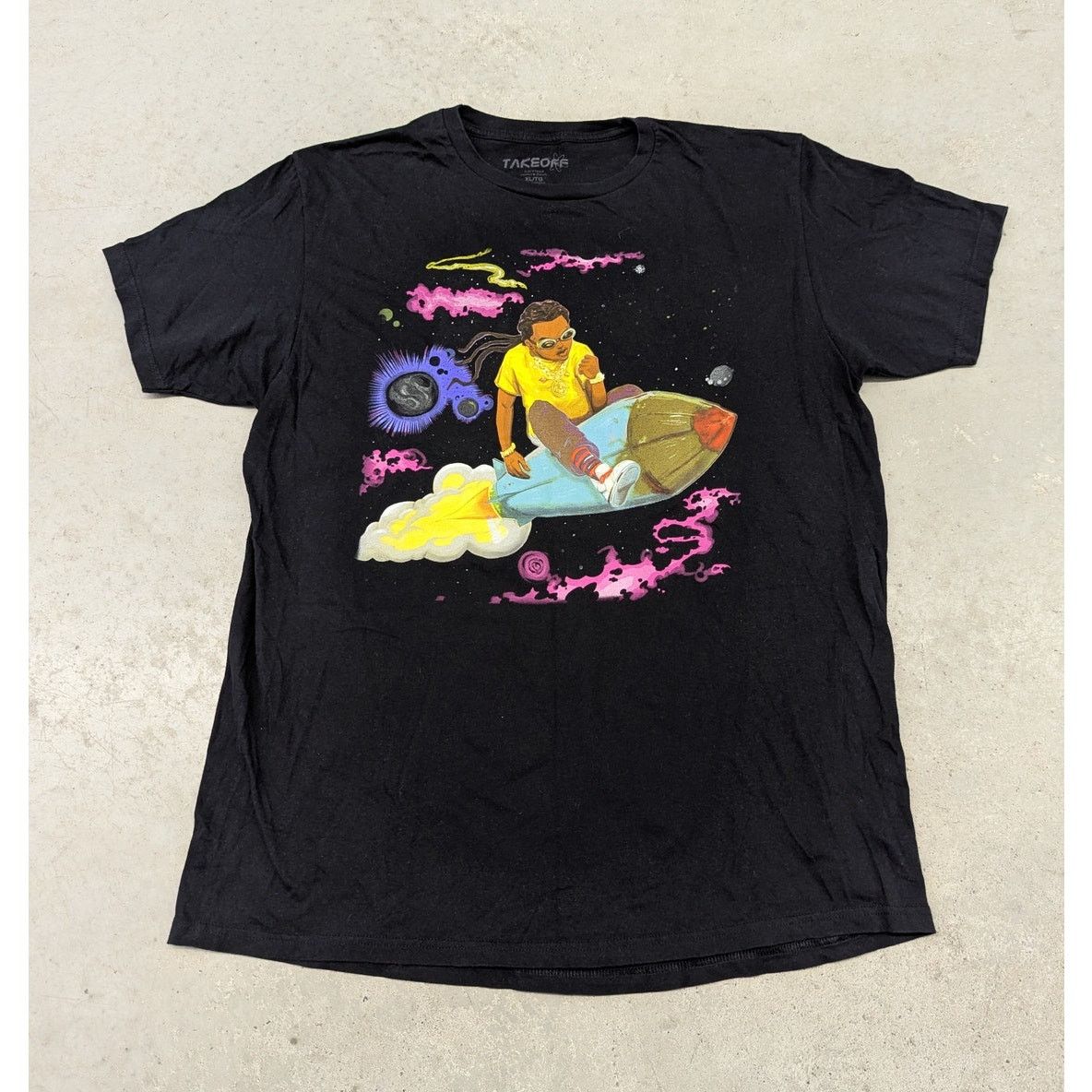 Drake × Migos 2019 Takeoff The Last Rocket Album promo t-shirt Size US XL / EU 56 / 4 - 1 Thumbnail