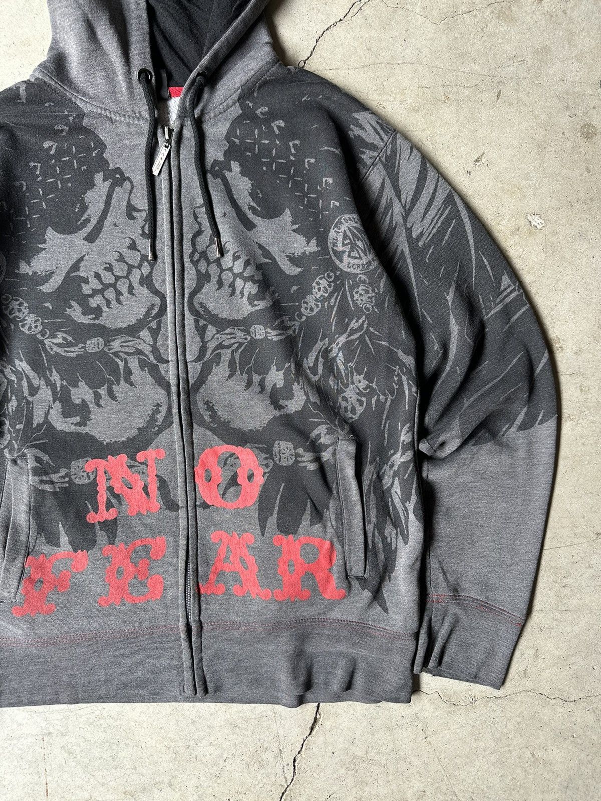 No Fear × Playboi Carti Y2K Vintage No Fear zip up hoodie Size US S / EU 44-46 / 1 - 3 Thumbnail