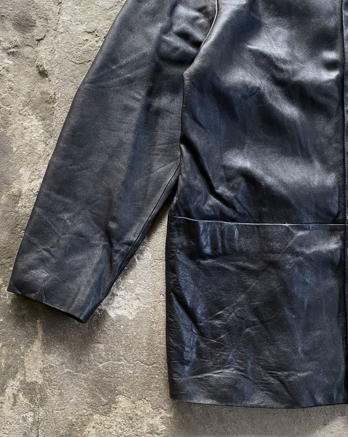 Balenciaga Balenciaga - 1997 Leather Zip-up Jacket Size US L / EU 52-54 / 3 - 4 Thumbnail
