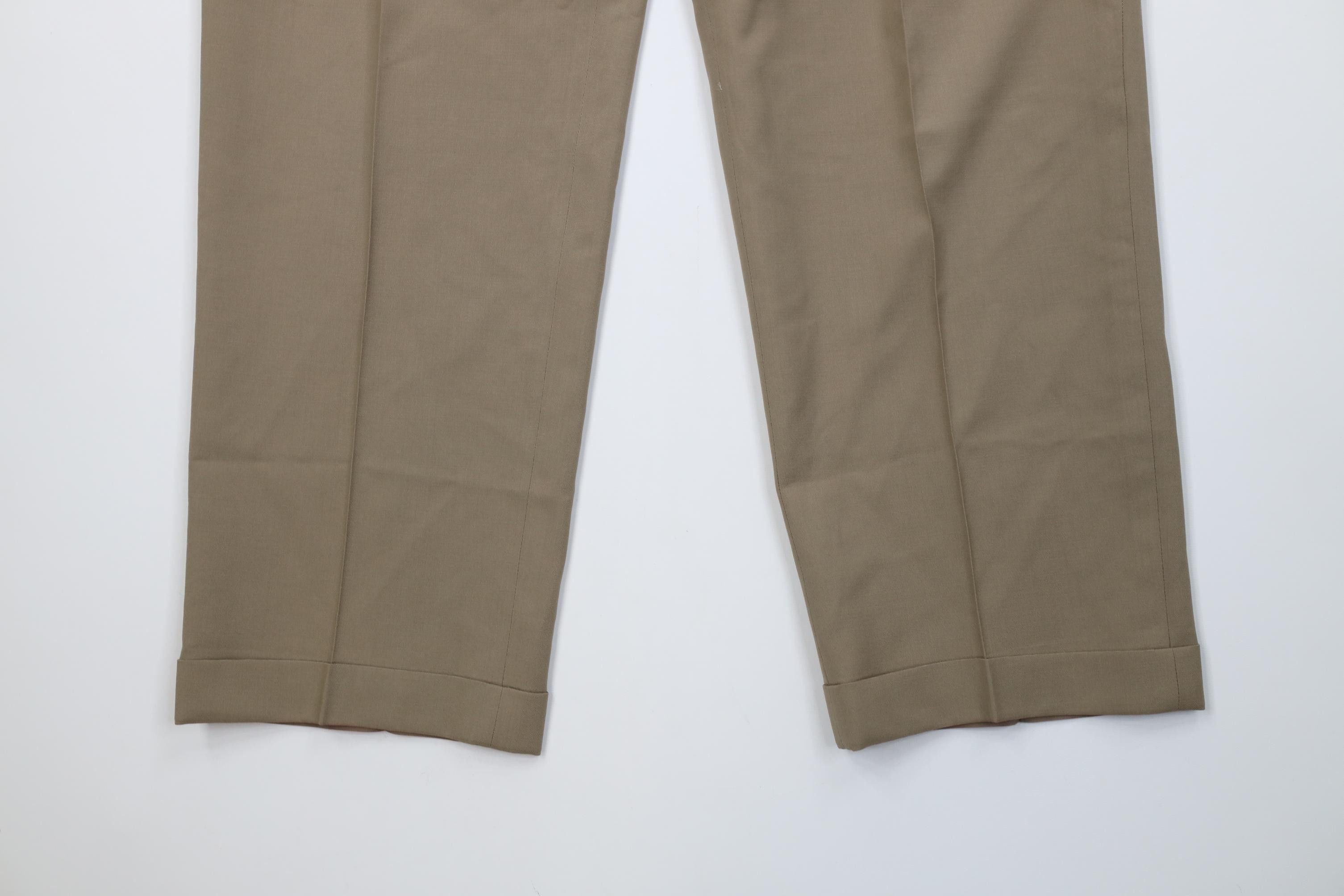 Vintage Vintage 90s Streetwear Gabardine Knit Wide Leg Chino Pants Size US 34 / EU 50 - 4 Thumbnail