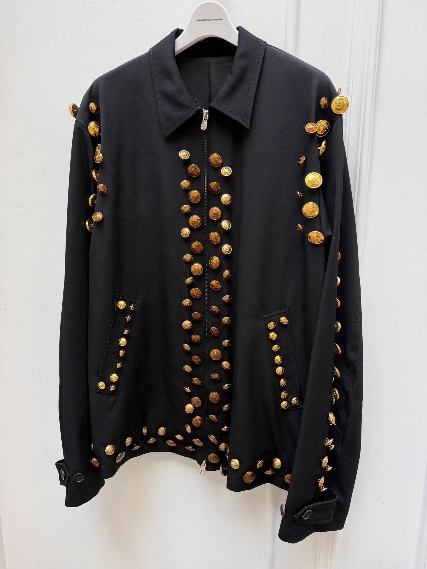 Takahiromiyashita The Soloist. TAKAHIROMIYASHITA The Soloist Gold Button Wool Jkt 52 Size US L / EU 52-54 / 3 - 1 Thumbnail