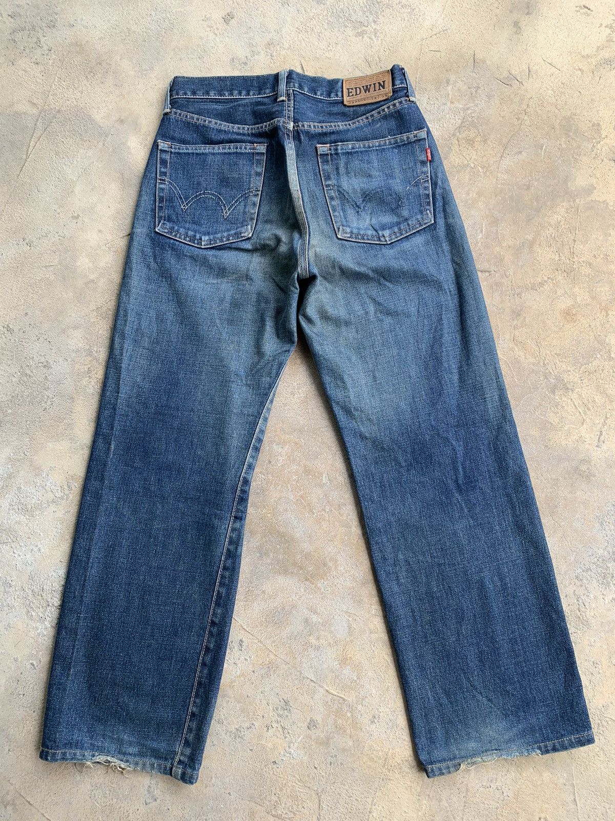 Edwin × Japanese Brand Vintage Edwin 505SX Selvedge distressed denim Size US 28 / EU 44 - 2 Thumbnail