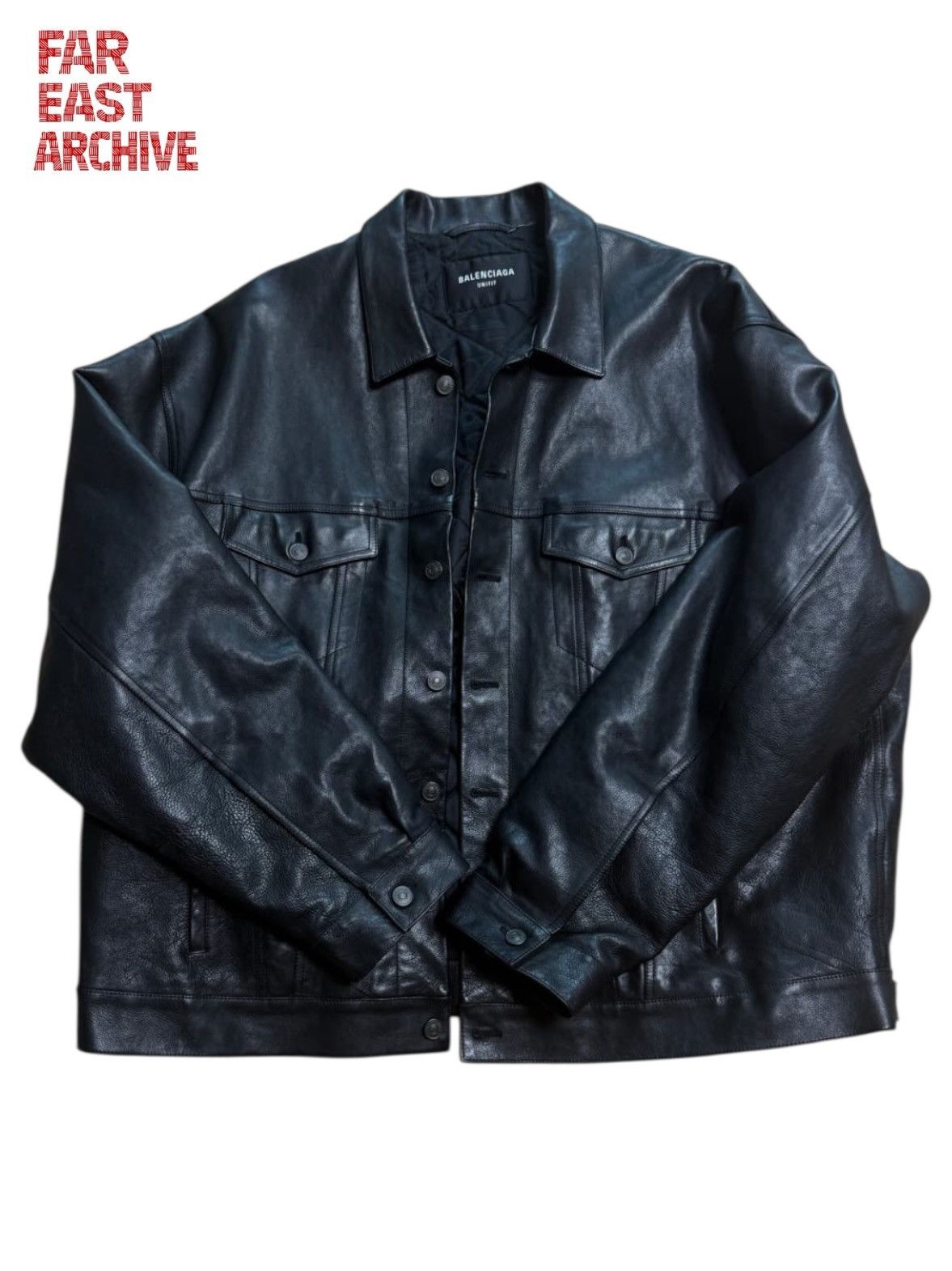 Balenciaga Balenciaga Buffalo Leather Jacket Size US XS / EU 42 / 0 - 1 Thumbnail
