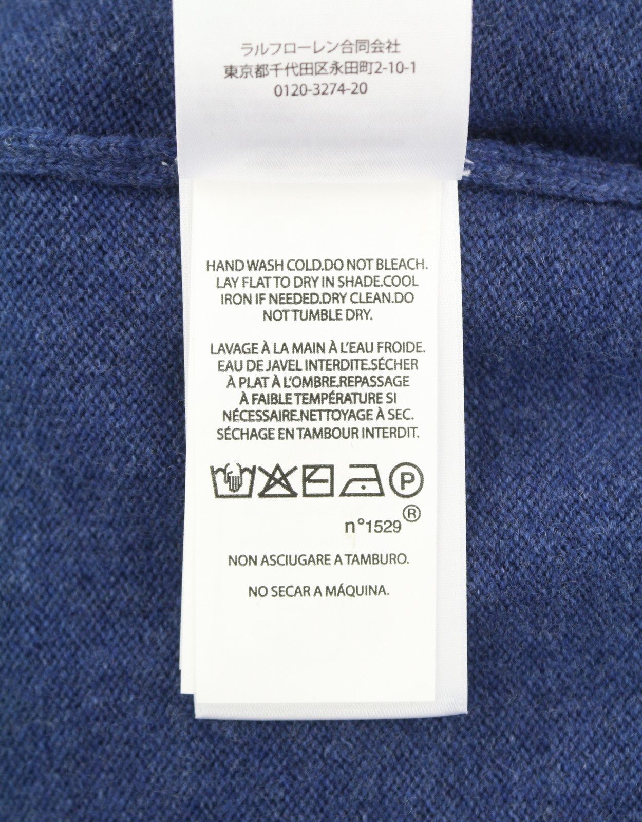 Ralph Lauren NAVY S Wool Tight Knit Half Zip Pullover 86948 Size US S / EU 44-46 / 1 - 10 Thumbnail