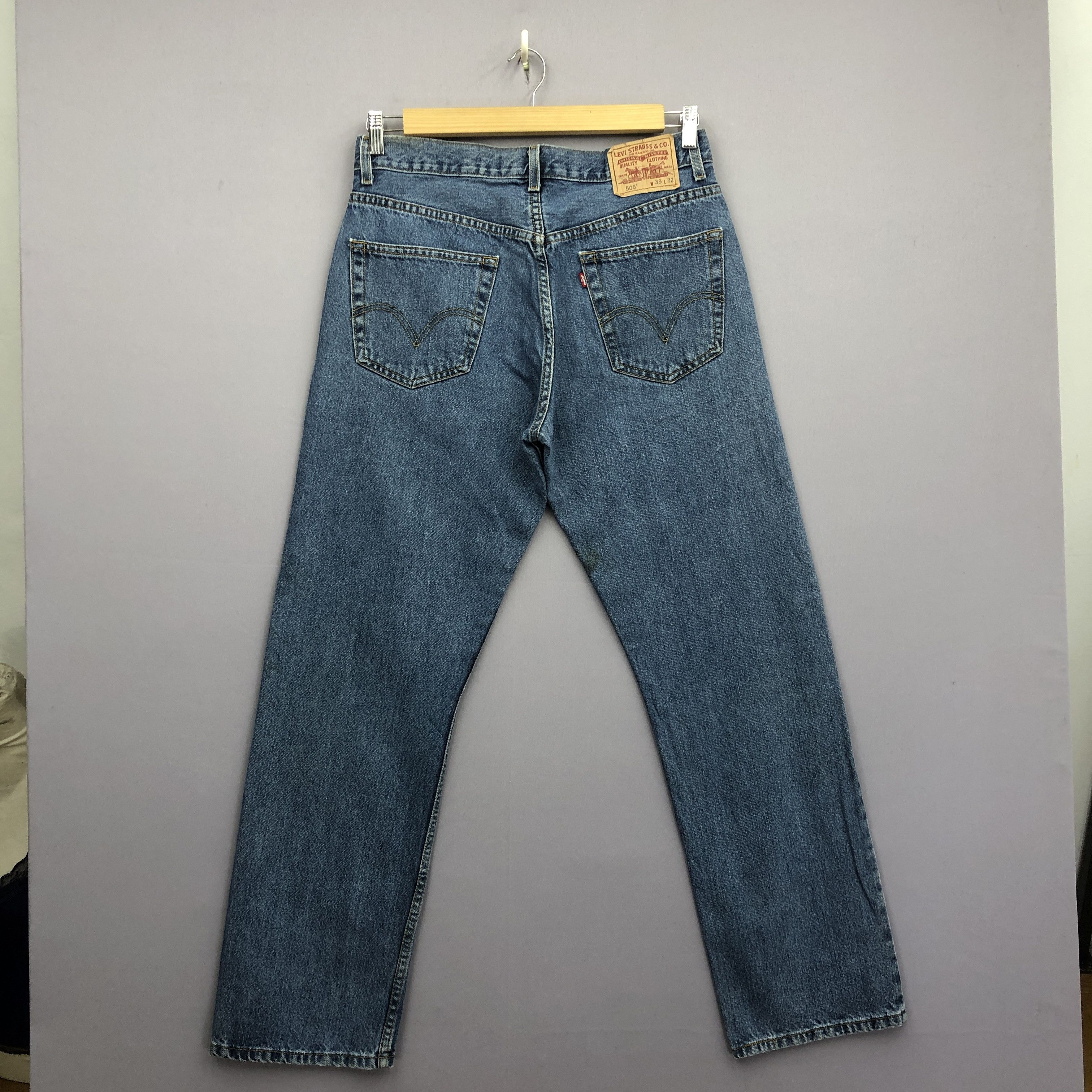 Levi's Vintage Levis 505 Faded Jeans Dirty Levi's Light Wash Denim Size US 32 / EU 48 - 2 Thumbnail