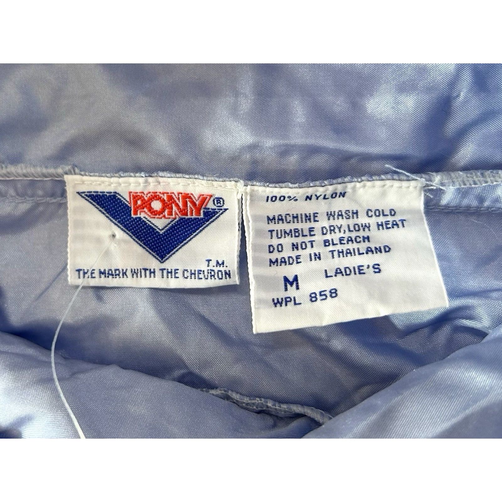 PONY VINTAGE PONY Jacket Womens Windbreaker 80s Pullover NWT Deadstock Purple Lavender White Embroidered Logo M Size M / US 6-8 / IT 42-44 - 7 Thumbnail