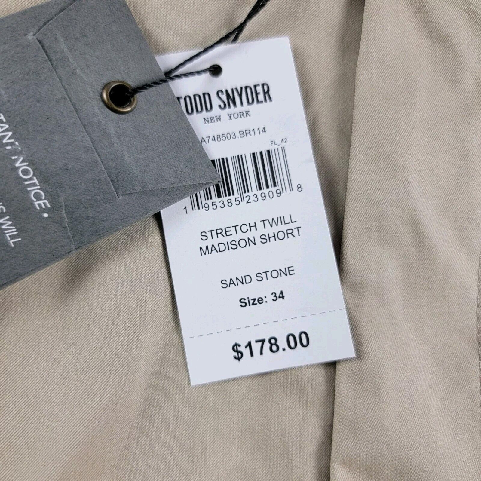 Todd Snyder Todd Snyder Stretch Twill Madison Short NWT $178 *Read* Size US 34 / EU 50 - 8 Thumbnail