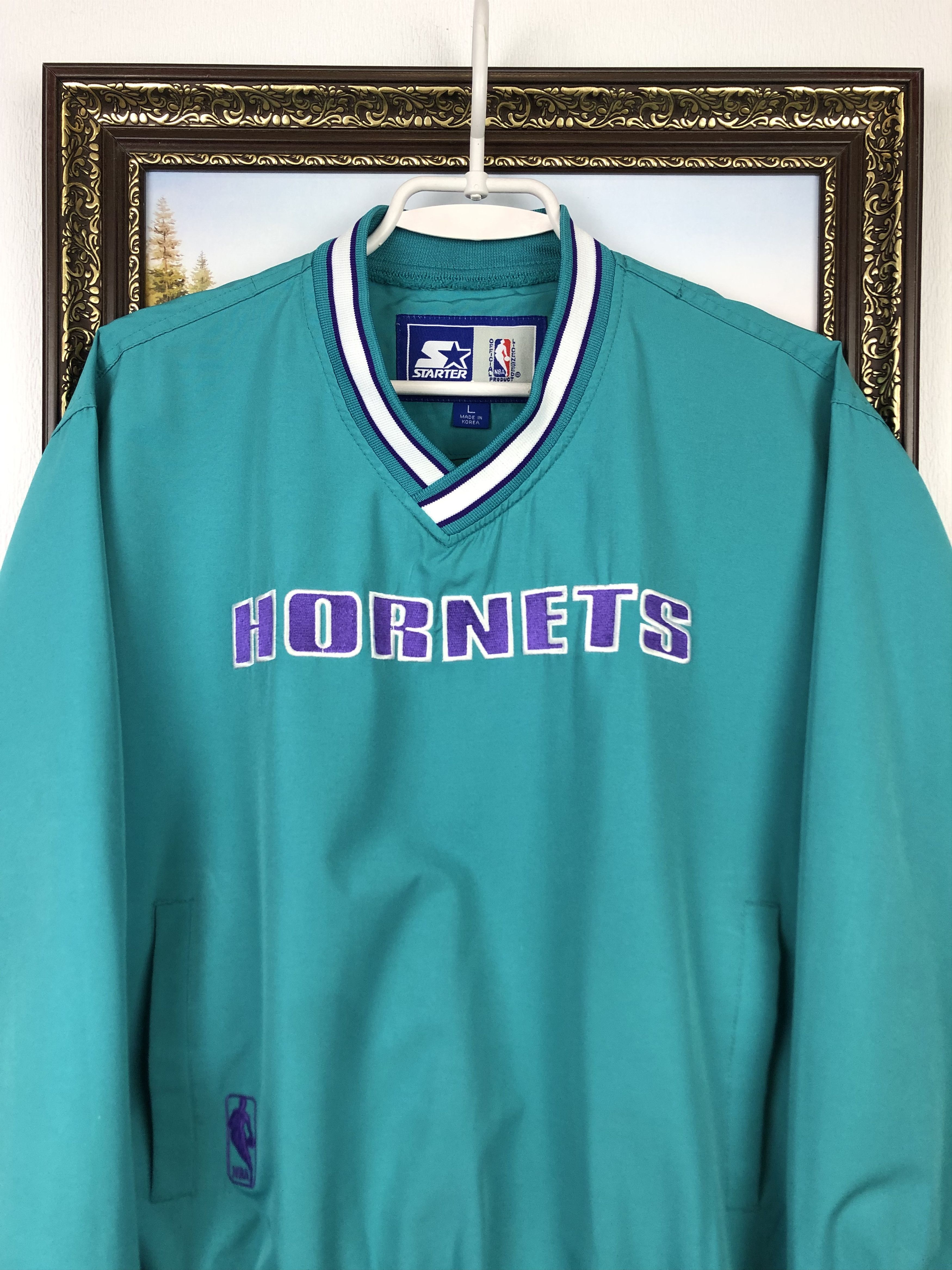 Starter Vintage Starter Charlotte Hornest Jacket Bomber Windbreaker Size M / US 6-8 / IT 42-44 - 2 Thumbnail