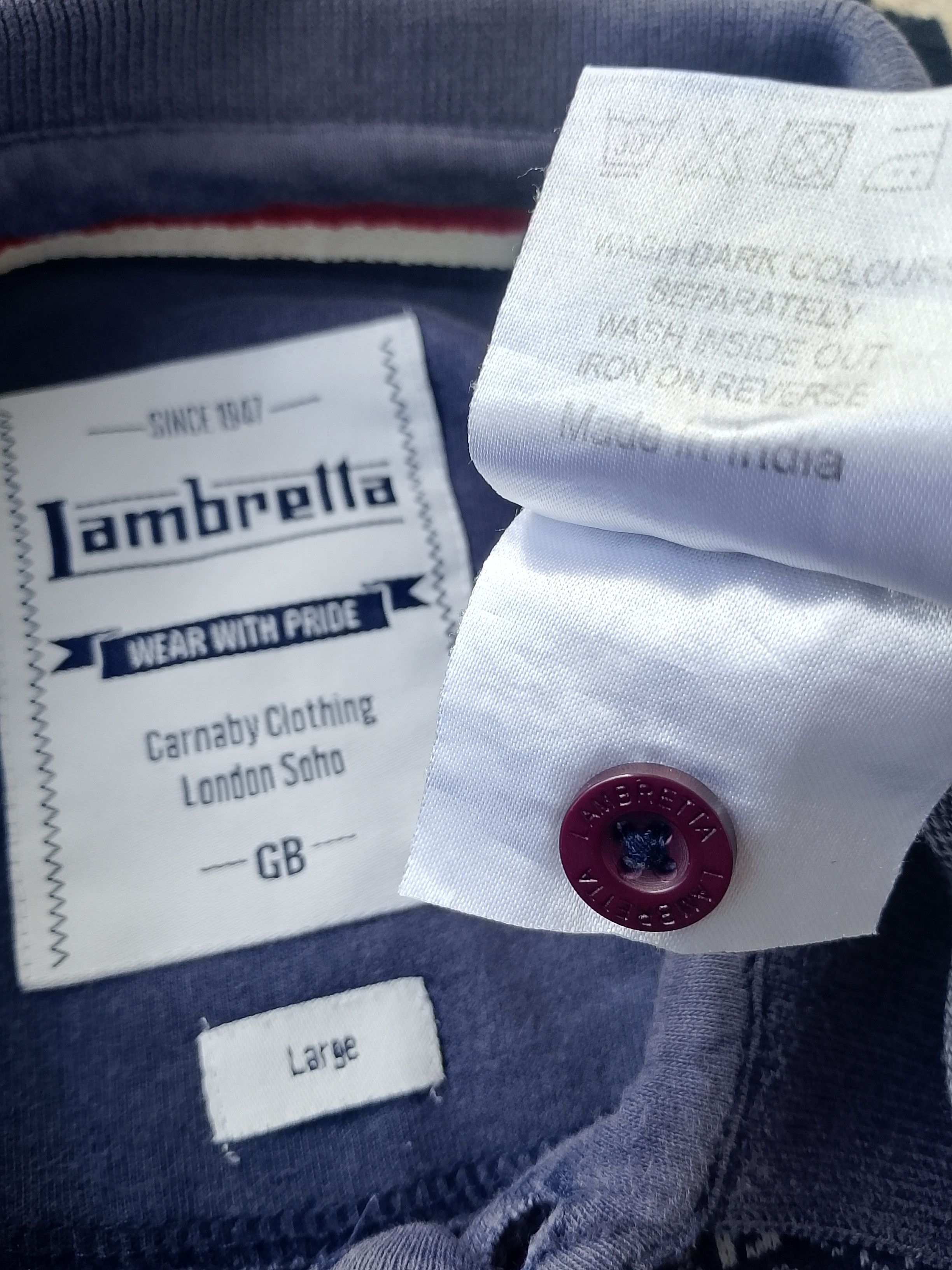 Lambretta Vintage Lambretta Carnaby Clothing London Soho Casual Polo Size US L / EU 52-54 / 3 - 6 Thumbnail