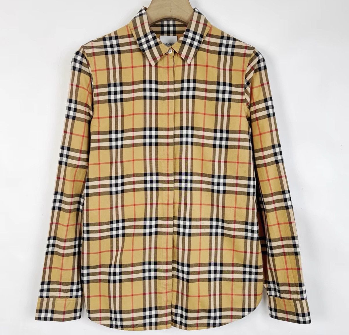 Burberry Burberry Classic Plaid Shirt K12 Size S / US 4 / IT 40 - 1 Thumbnail