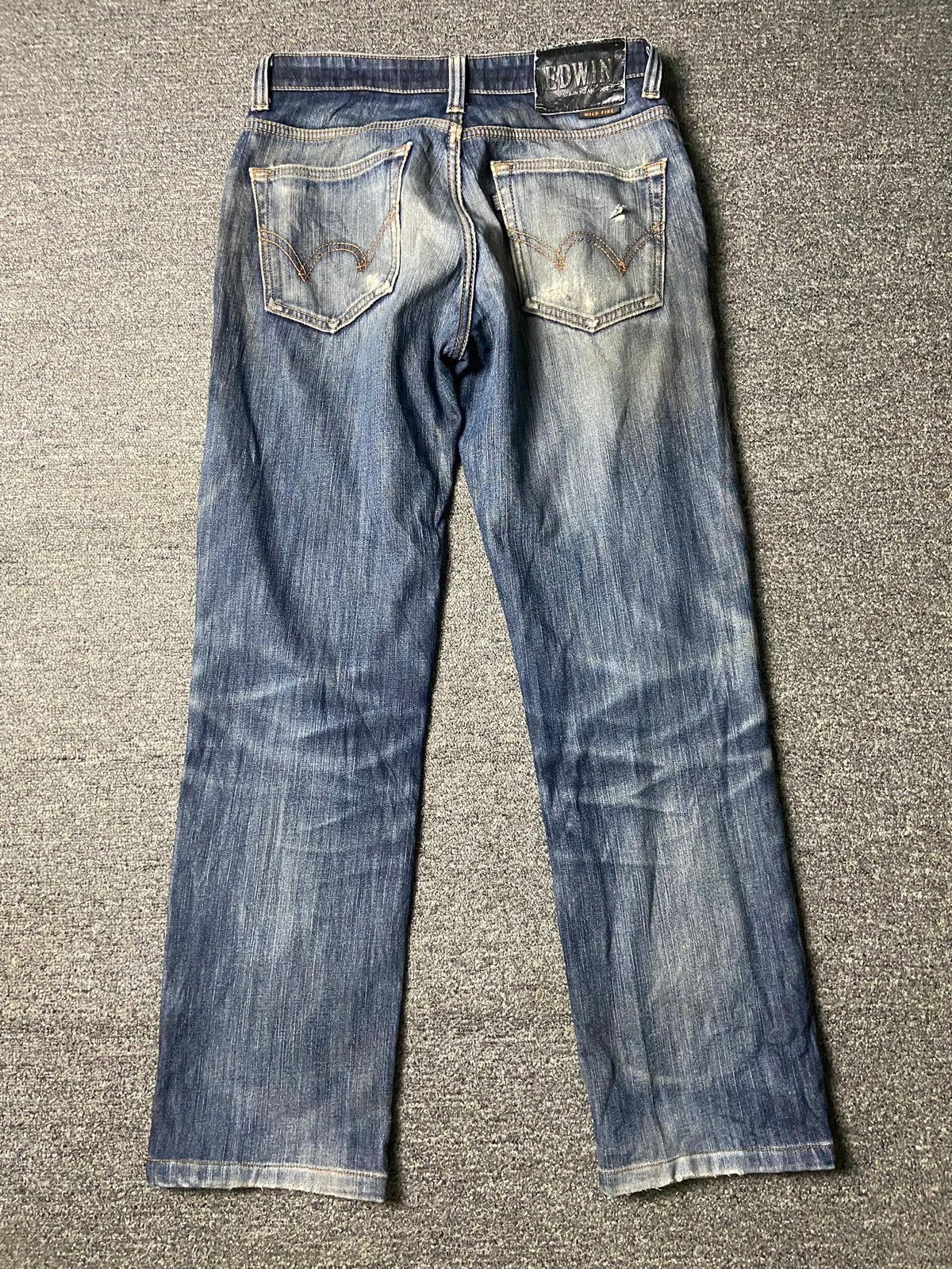 Edwin Edwin 503 Wild Fire Distressed Jeans (138) Size US 30 / EU 46 - 2 Thumbnail