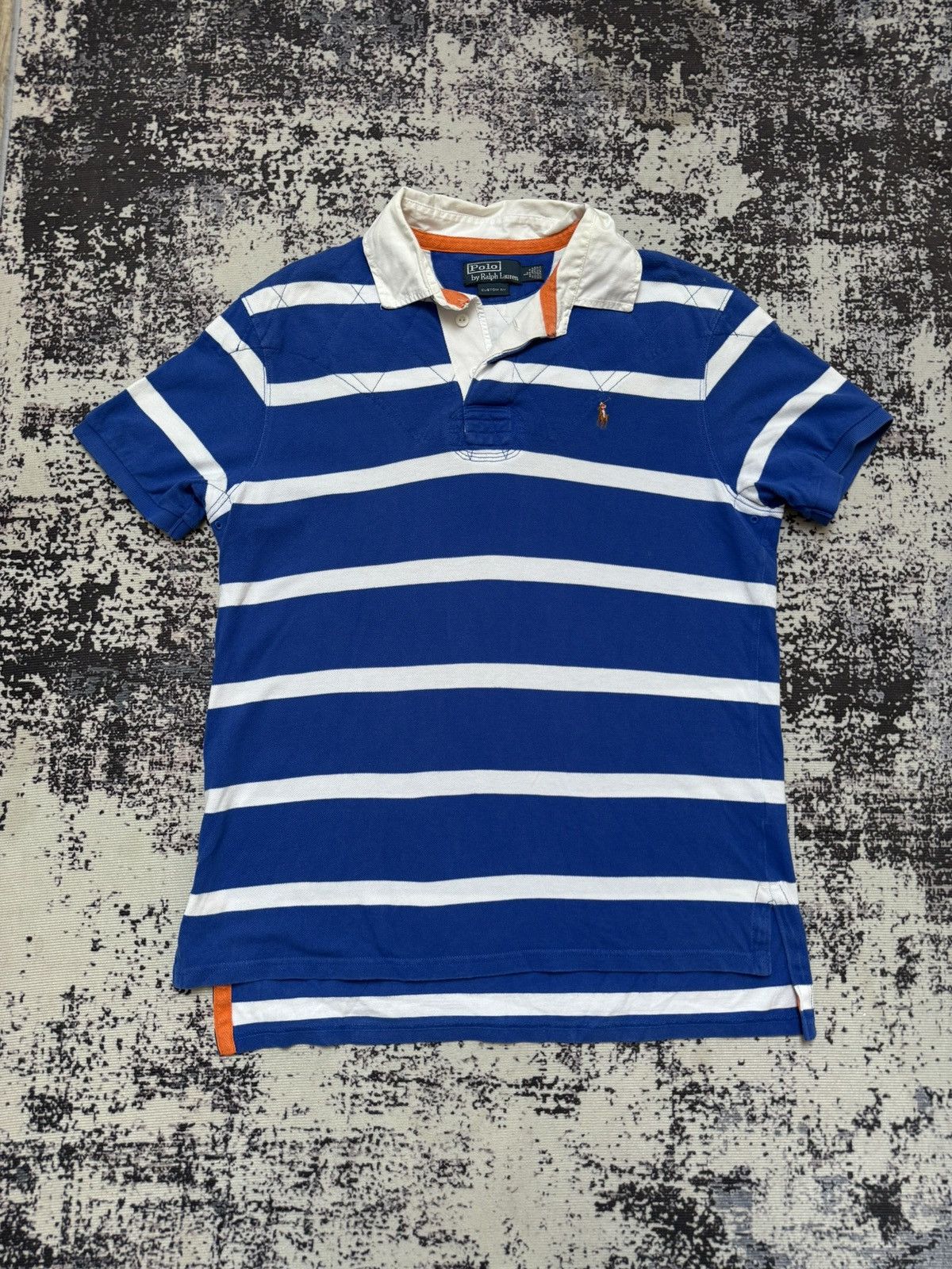 Polo Ralph Lauren × Vintage 👾 VINTAGE Y2K POLO RALPH LAUREN RUGBY 90's Size US L / EU 52-54 / 3 - 1 Thumbnail
