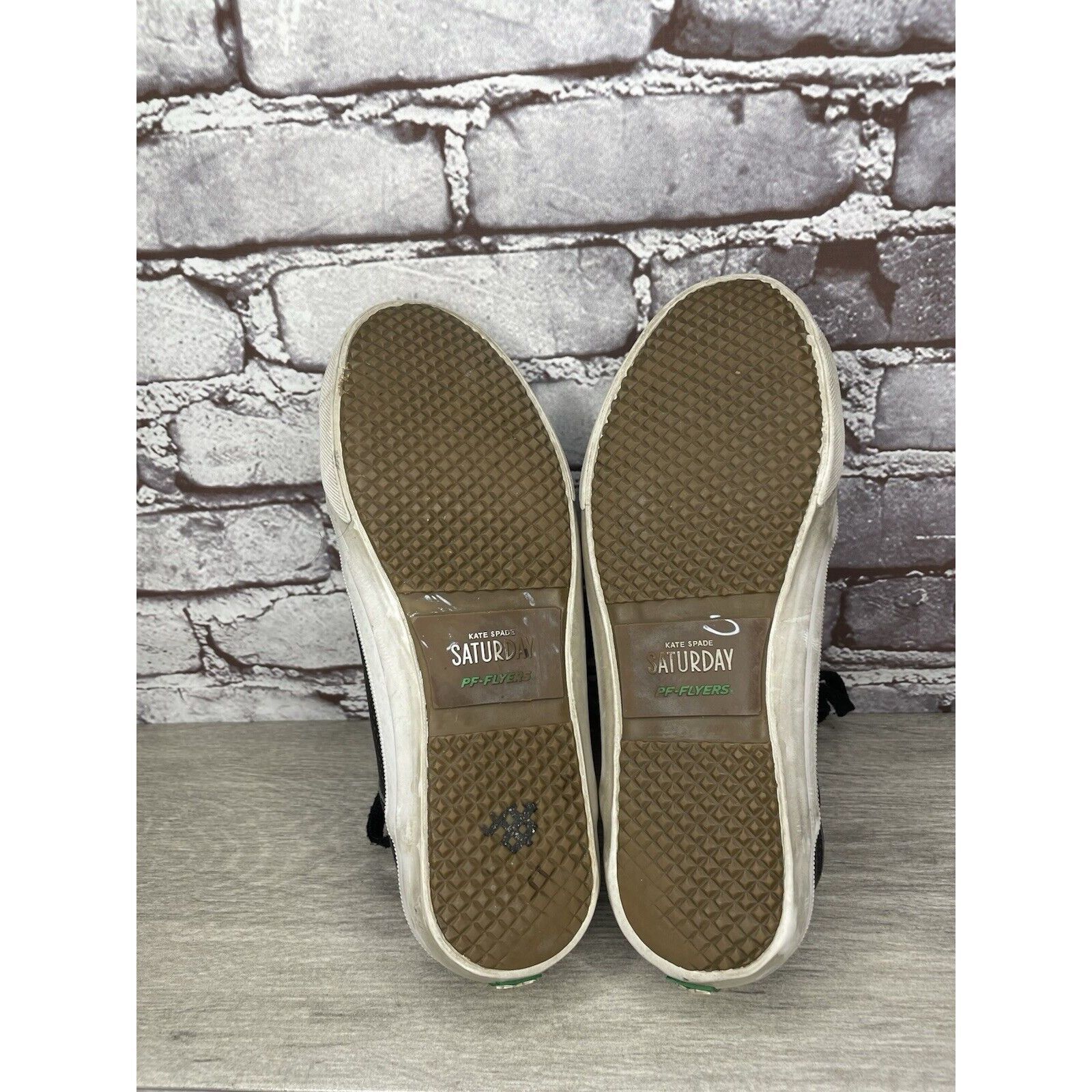 Kate Spade Kate Spade Saturday PF-Flyers Black Leather Low Top Sneakers Size US 8 / IT 38 - 20 Thumbnail