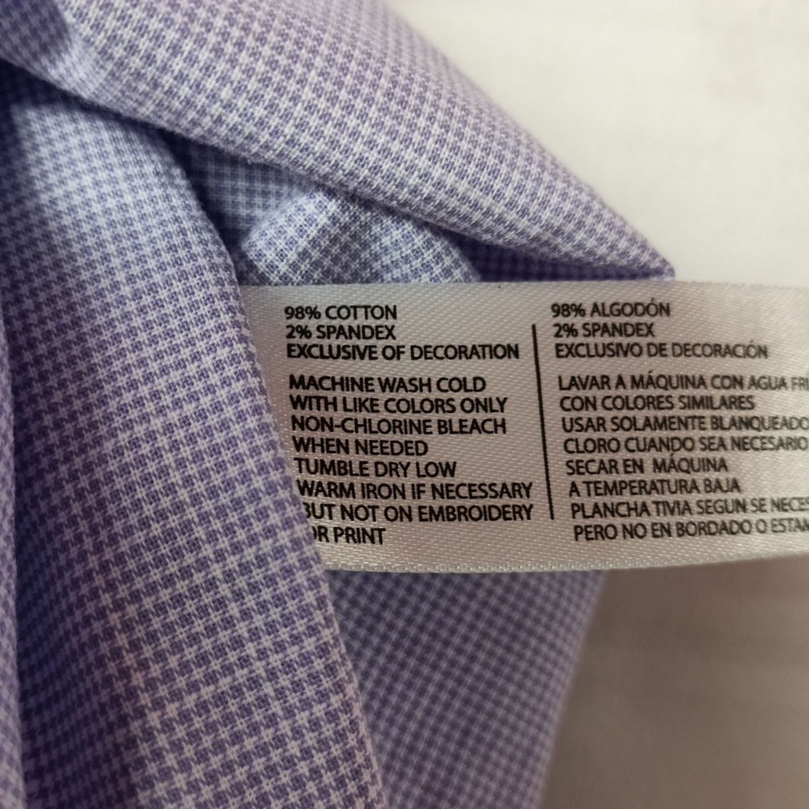 U.S. Polo Assn. U.S. Polo Assn. Woven Shirt Men's 2XL Violet Trail Checkered Size US XXL / EU 58 / 5 - 8 Thumbnail