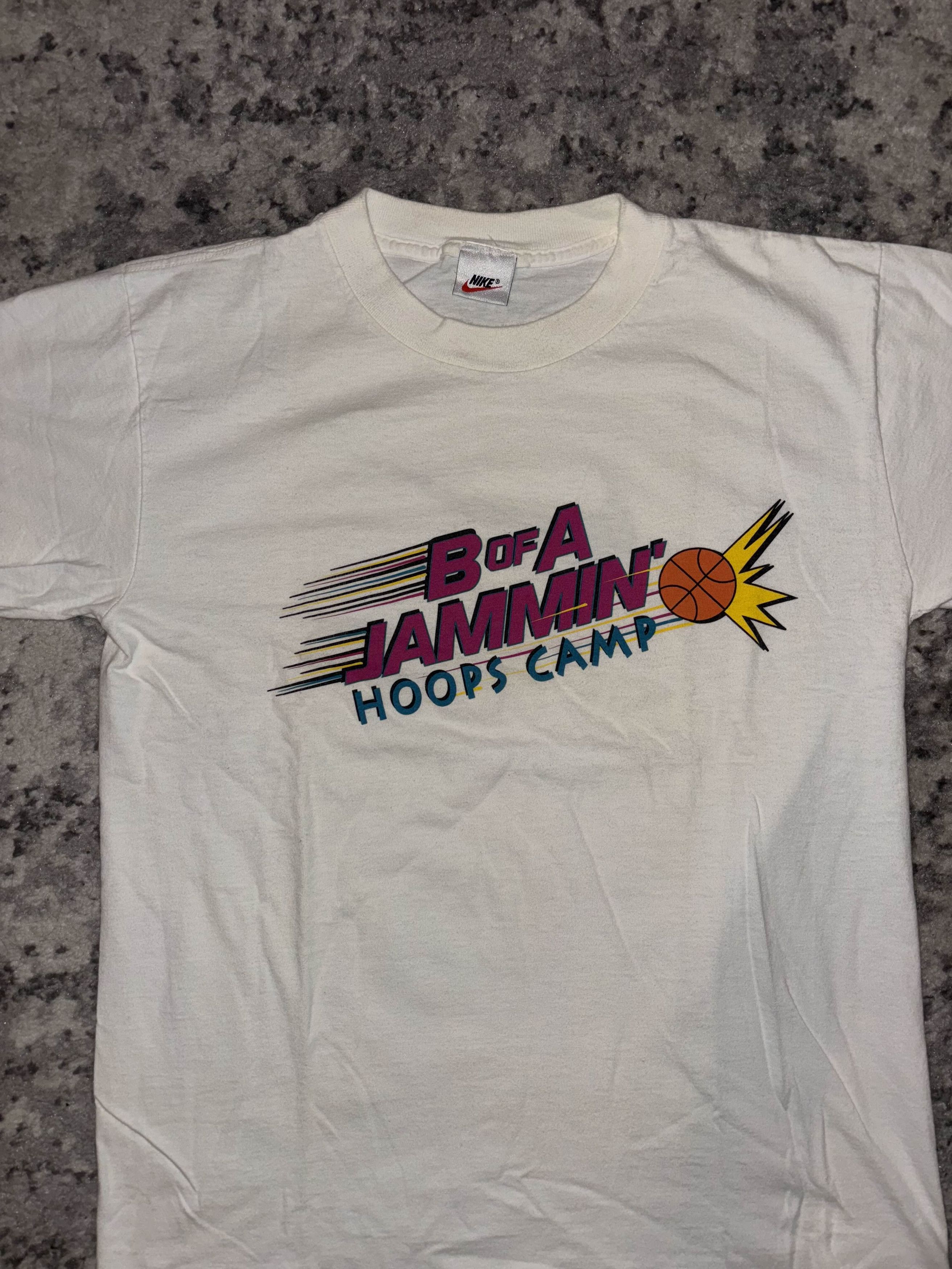 Nike Vintage 90s Single Stitch Nike Basketball Camp Shirt Size US M / EU 48-50 / 2 - 3 Thumbnail