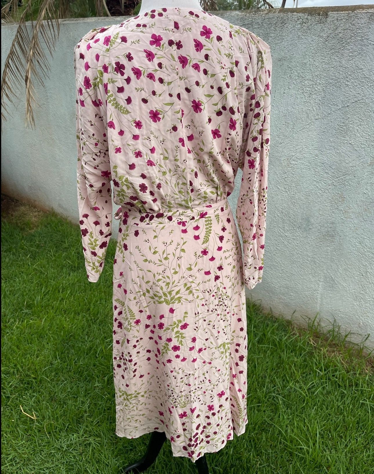 Joie New Joie Wrap Dress Women's Medium Lilac Floral Multicolored Size M / US 6-8 / IT 42-44 - 2 Thumbnail