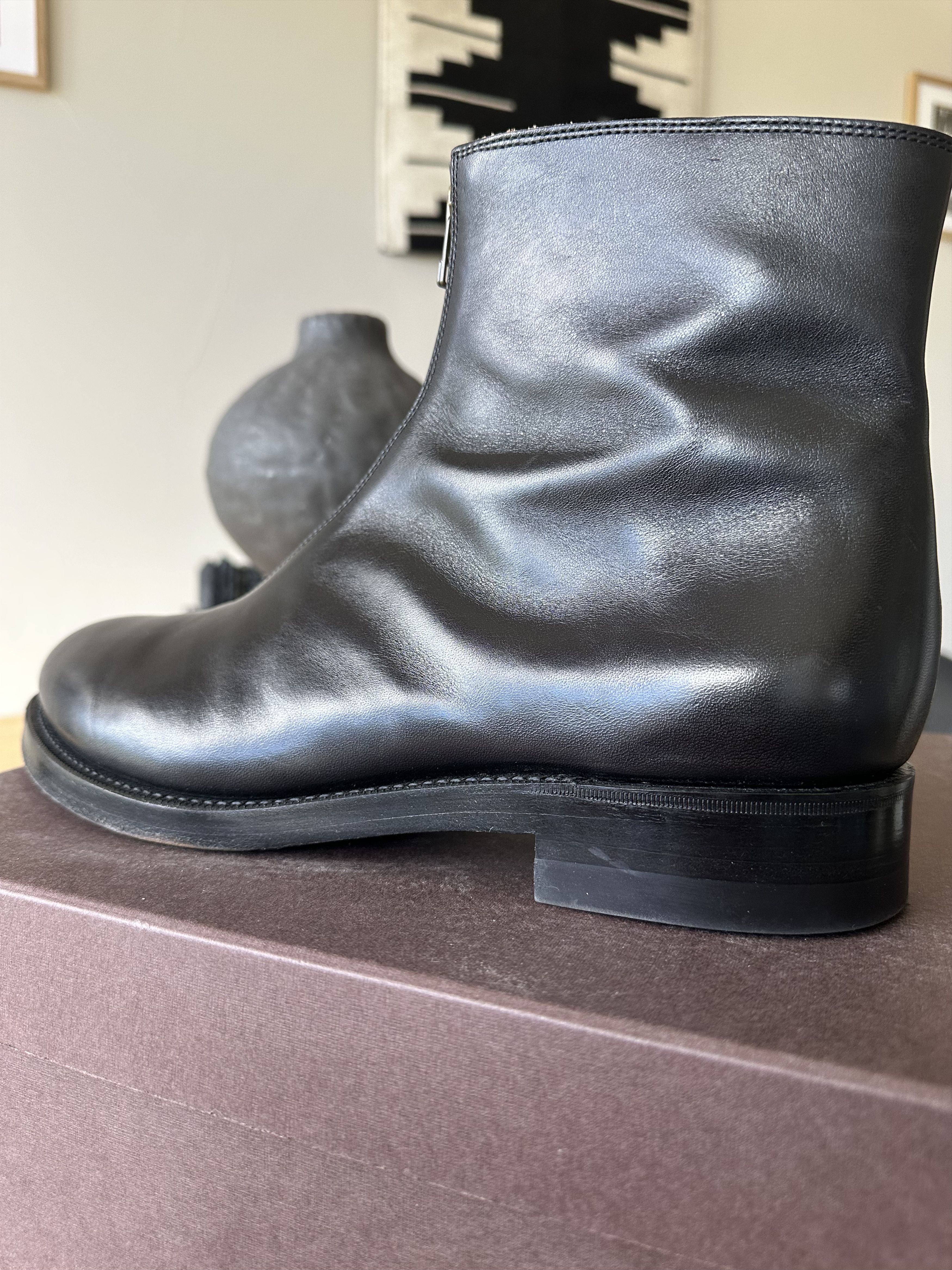 Kapital KAPITAL Leather ZIP-UP Café Lace Frisko Boots – Black Size US 11 / EU 44 - 8 Thumbnail