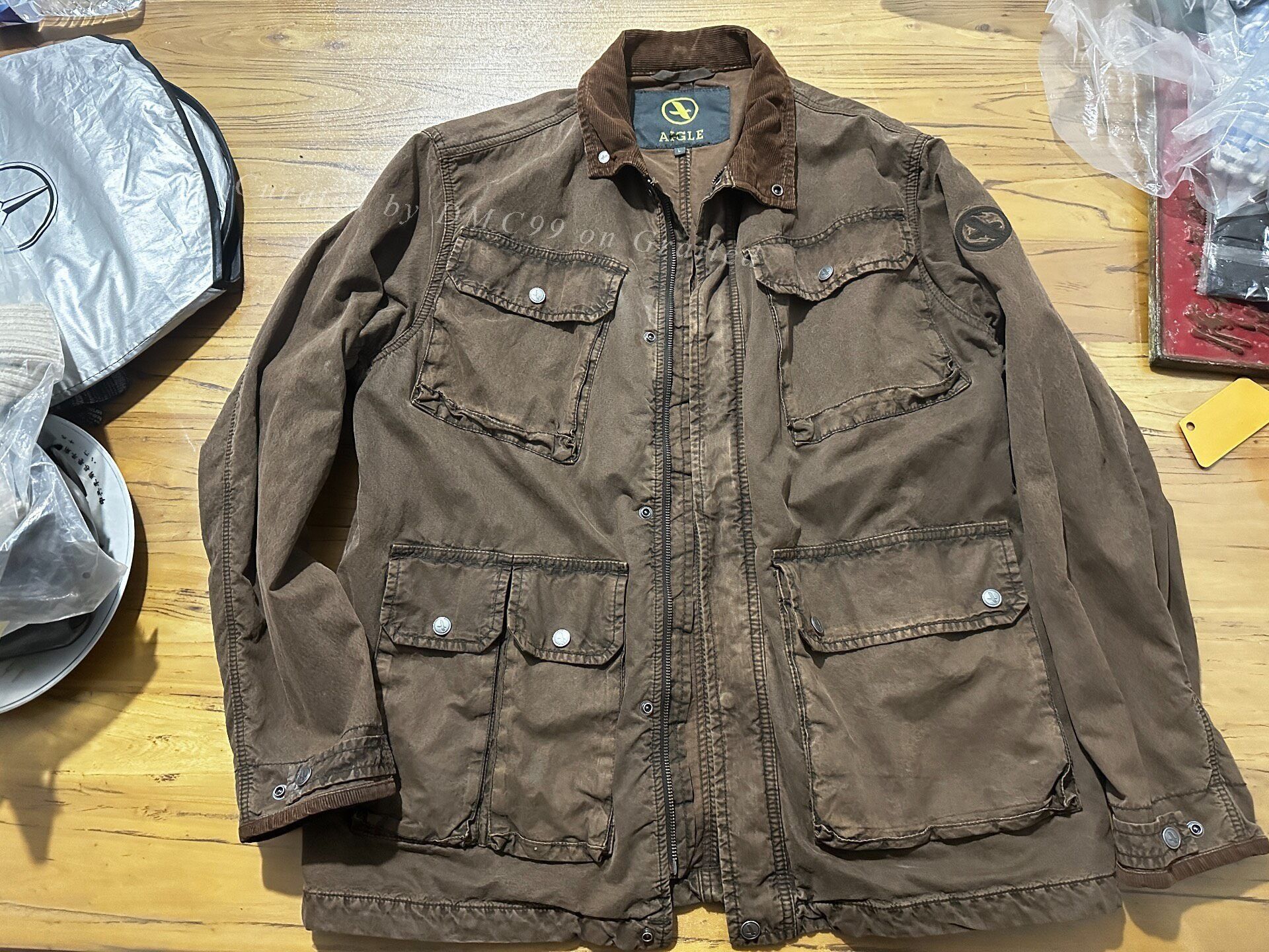 Aigle AIGLE Vintage Waxed Hunting Jacket Size US L / EU 52-54 / 3 - 1 Thumbnail