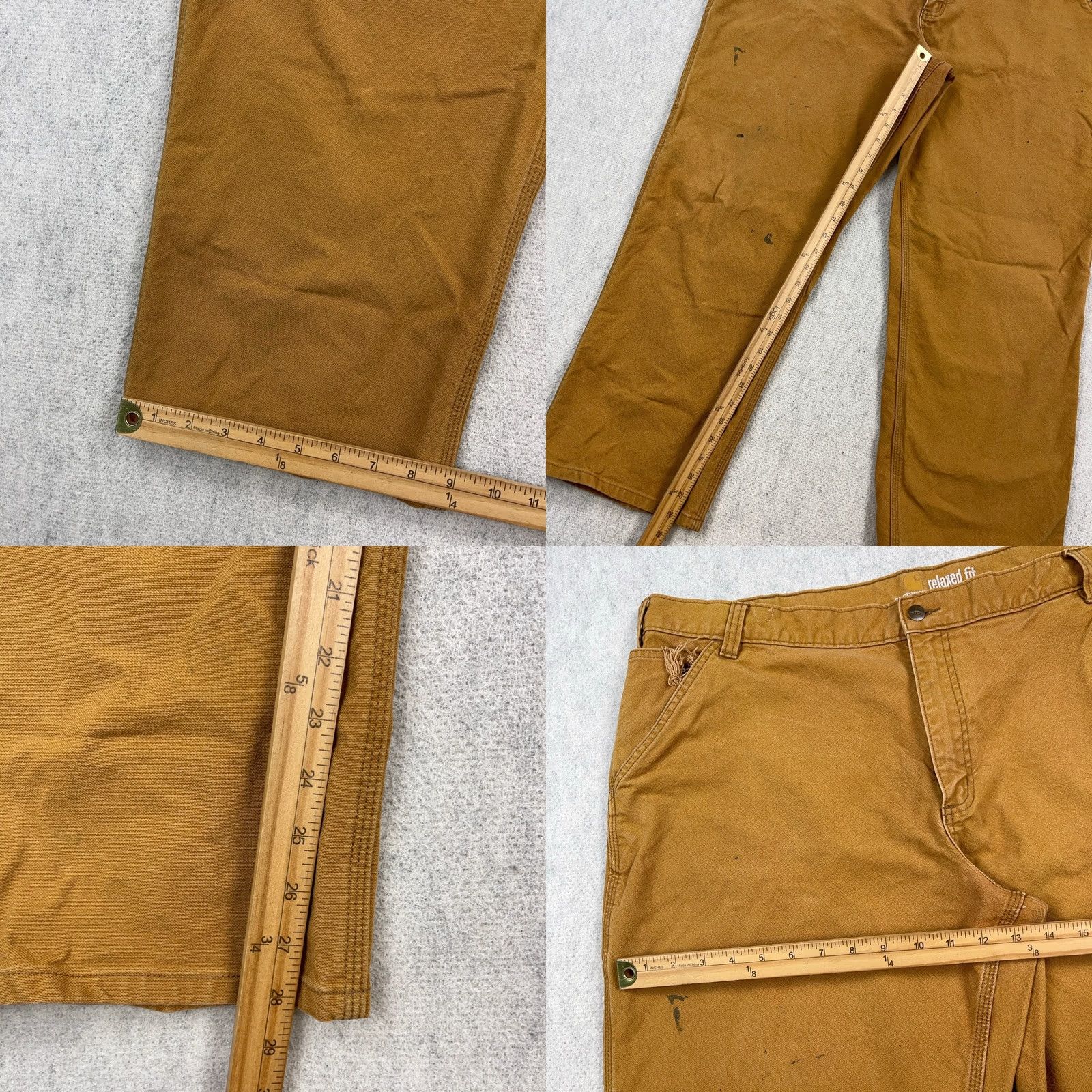 Carhartt Carhartt Pants Men 42x30 Carpenter Duck Canvas Relaxed Faded Distressed Baggy B2 Size US 42 / EU 58 - 8 Thumbnail