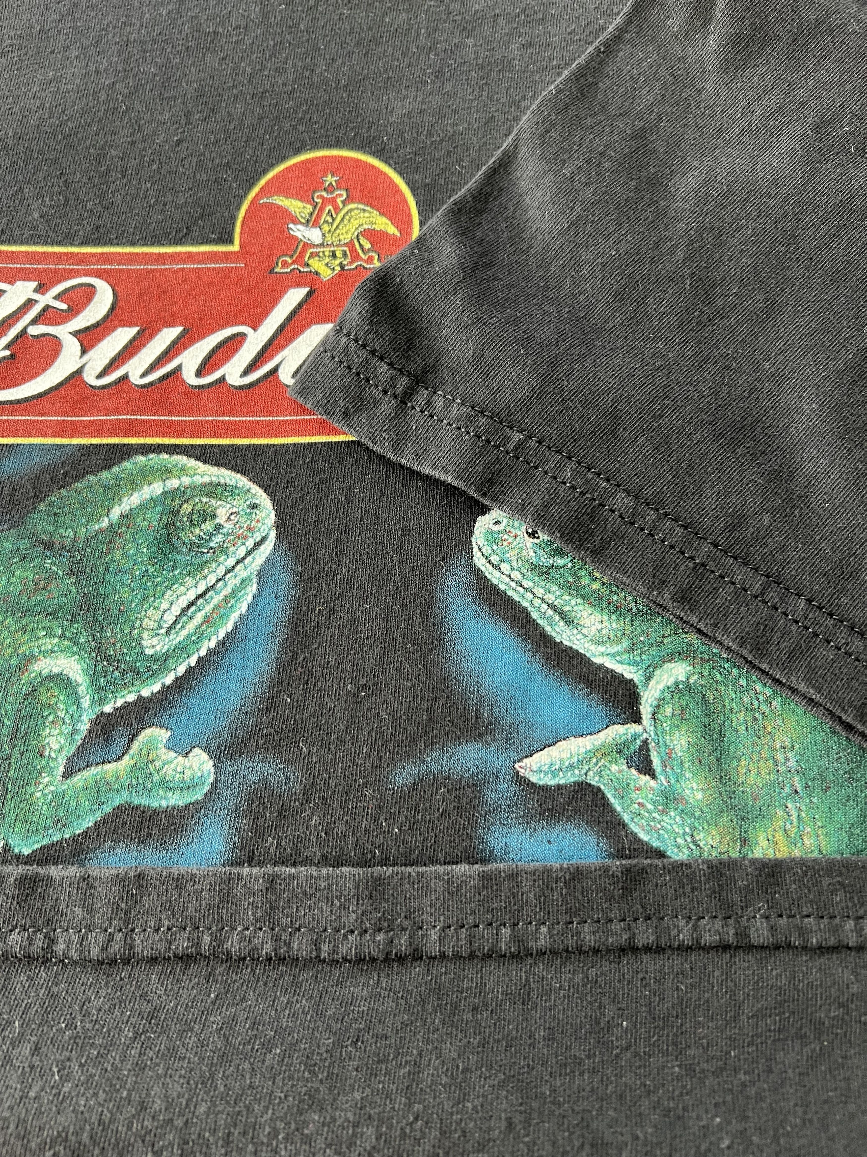Budweiser Vintage 2000 Budweiser Chameleon Beer Graphic Promo T-shirt Size US L / EU 52-54 / 3 - 6 Thumbnail