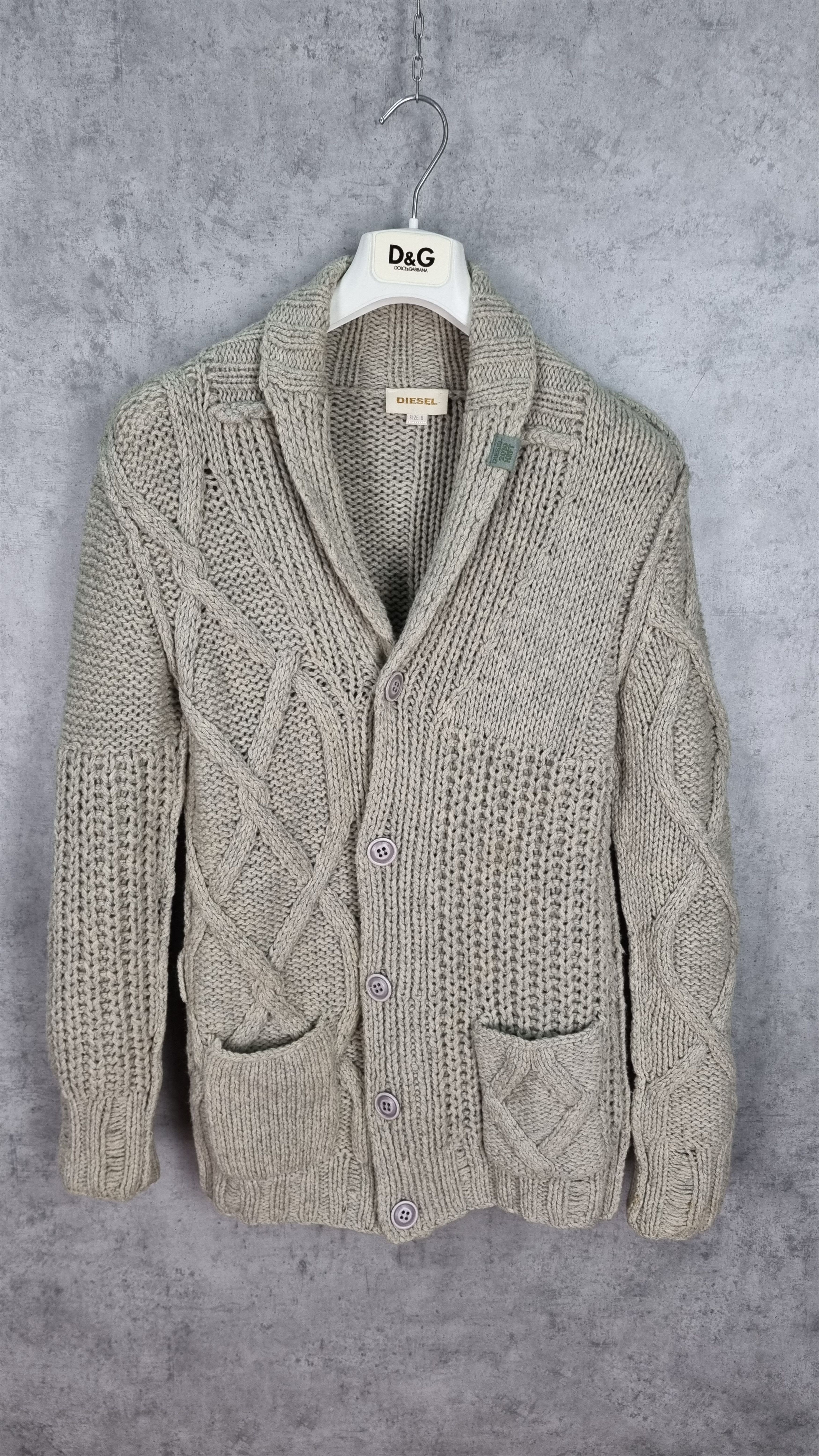 Diesel × Vintage Diesel Gorgeous Heavy Knitted Cardigan Size US S / EU 44-46 / 1 - 3 Thumbnail