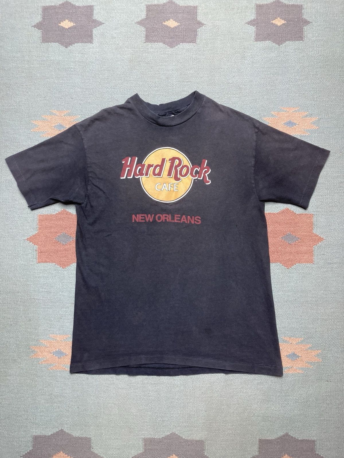 Hard Rock Cafe × Vintage Vtg 80s 90s t shirt Hard Rock Cafe New Orleans faded large Size US L / EU 52-54 / 3 - 1 Thumbnail