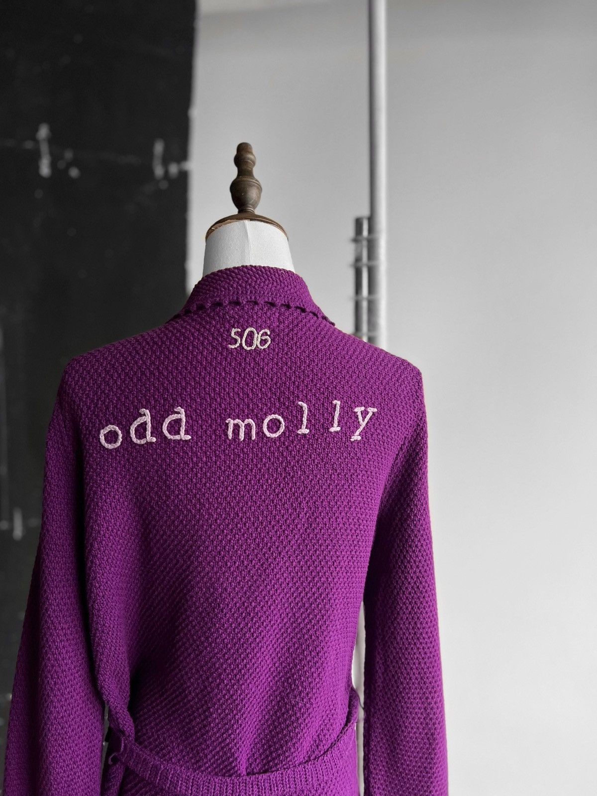 Odd Molly Odd Molly Womens 506 Purple Long Sleeve Knit Cotton Cardigan Size L / US 10 / IT 46 - 4 Thumbnail