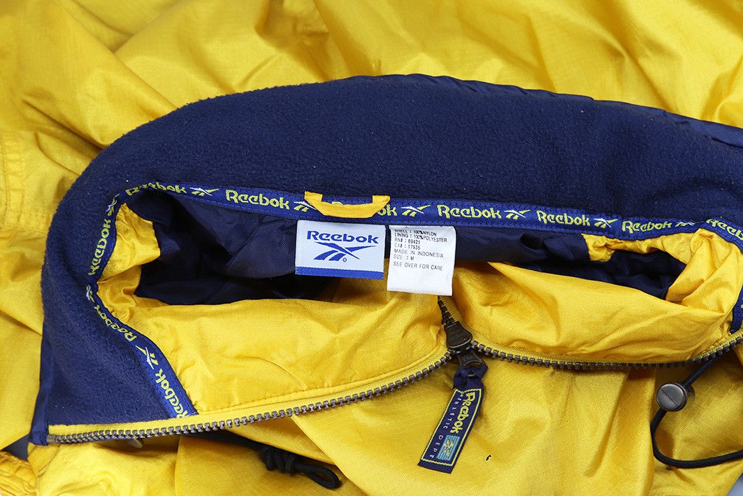Reebok Vintage Reebok Anorak Jacket Yellow 90s Windbreaker Medium Size US M / EU 48-50 / 2 - 7 Thumbnail