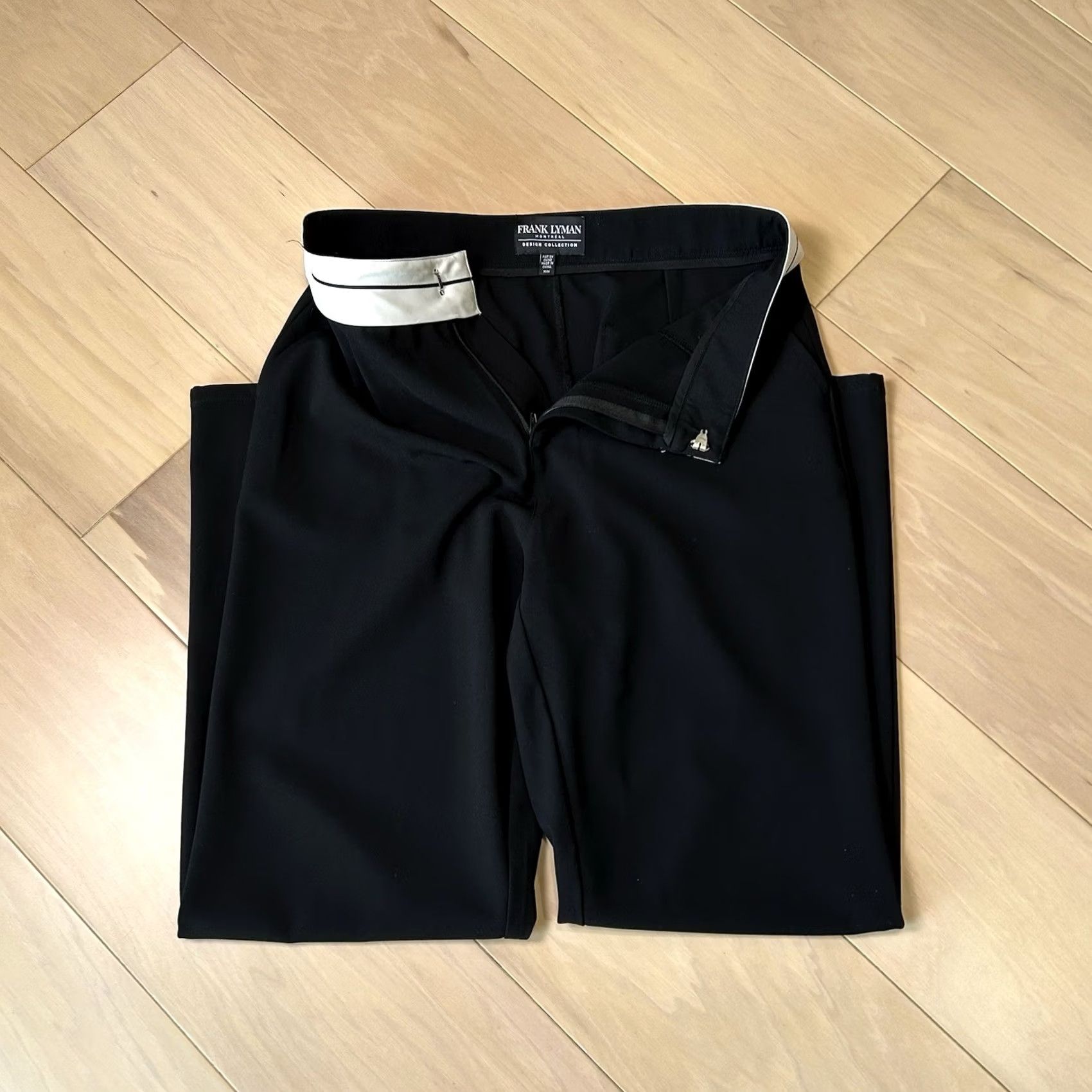 Vintage Frank Lyman Pant Black Women’s Medium Dress Size 32" / US 10 / IT 46 - 3 Thumbnail