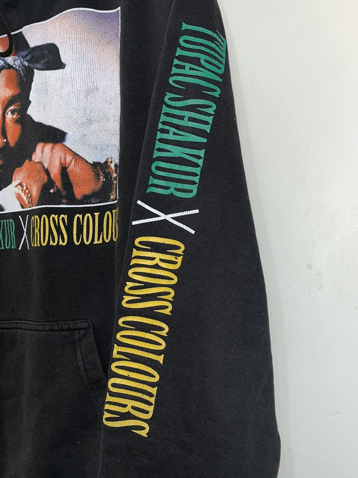 Vintage Crazy Y2K Faded Thrashed ERD Baggy Skater Tupac Rap Hoodie Size US L / EU 52-54 / 3 - 3 Thumbnail