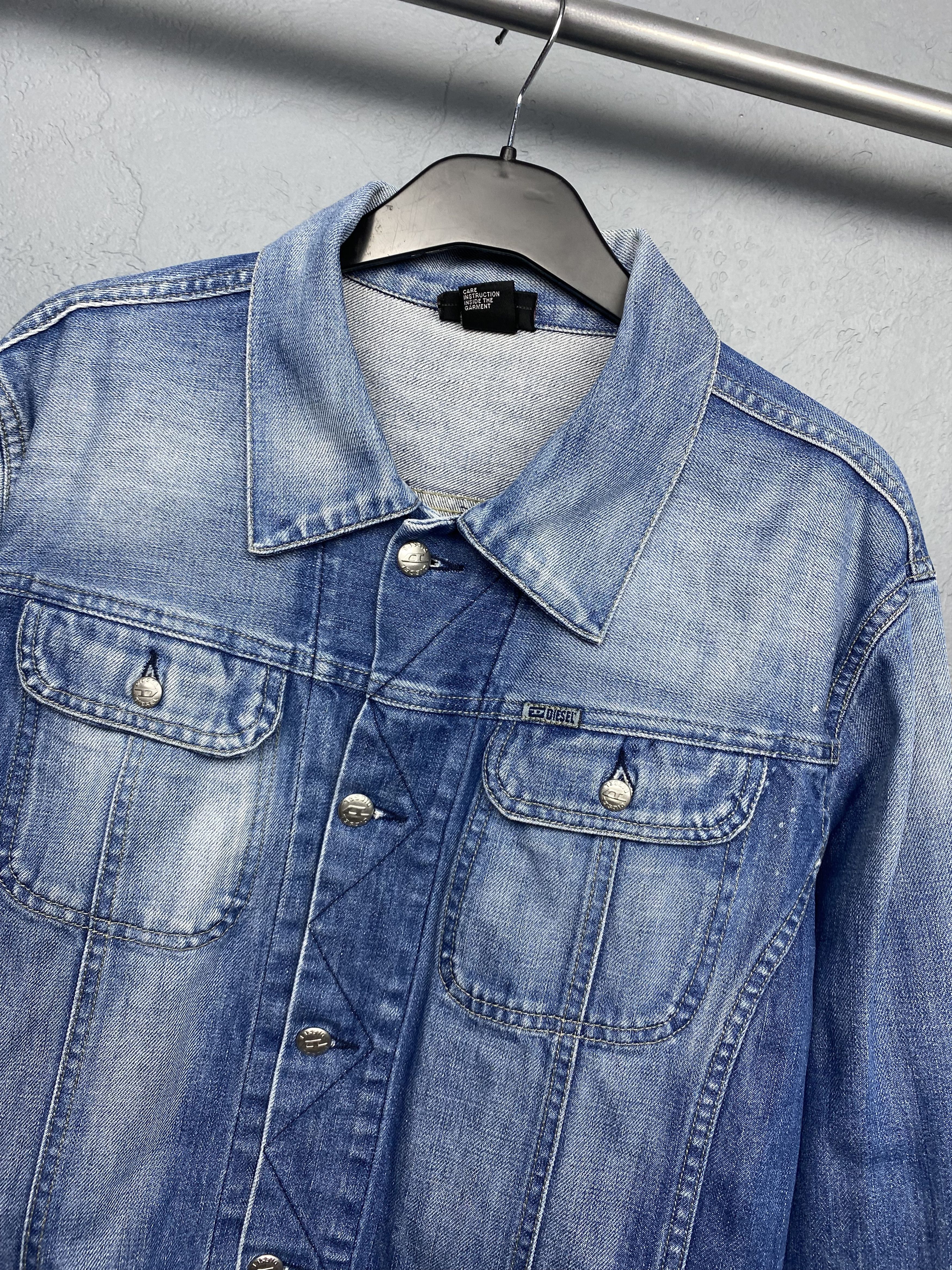 Diesel Diesel Vintage Mens Denim Jacket Size US L / EU 52-54 / 3 - 2 Thumbnail