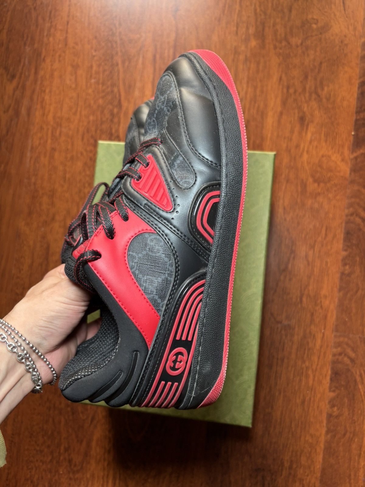 Gucci Gucci basket sneakers with monogram Size US 8 / EU 41 - 4 Thumbnail