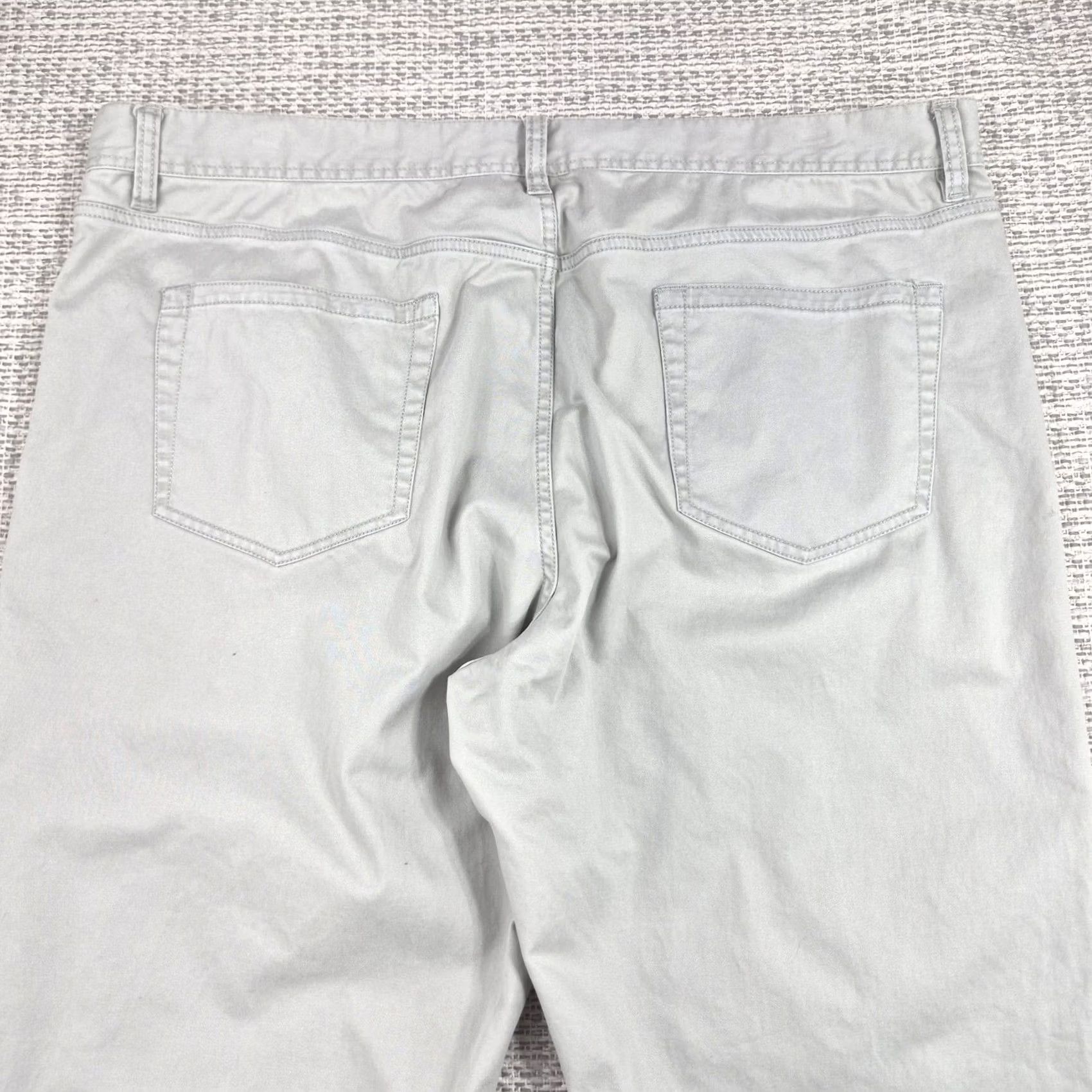 Tori Richard Tori Richard Pants Mens 40x30 Ivory Chino Stretch Straight Leg 5 Pocket Casual Chino Flat Front Size US 40 / EU 56 - 3 Thumbnail
