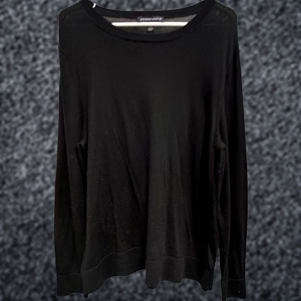 Vintage Katherine Barclay Womens Sweater Black Wool Capsule Quite Luxury Minimalist 2XL Knit Pullover Long Sleeve Baggy? Size XXL / US 16-18 / IT 52-54 - 1 Thumbnail