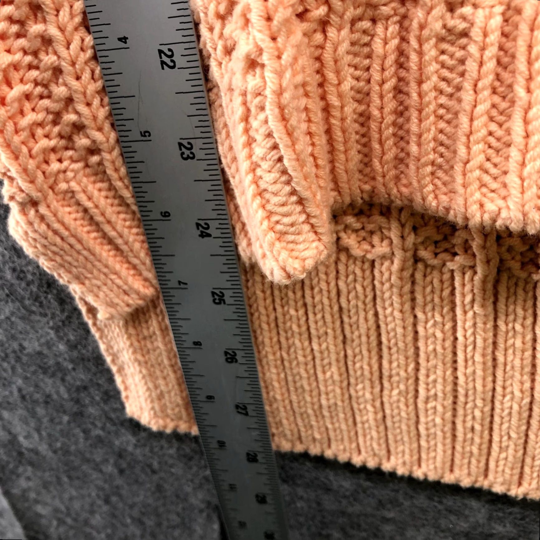 Lucky Brand Lucky Brand Sweater Womens XS Orange Chunky Knit V-Neck High Low Pullover Size XS / US 0-2 / IT 36-38 - 7 Thumbnail