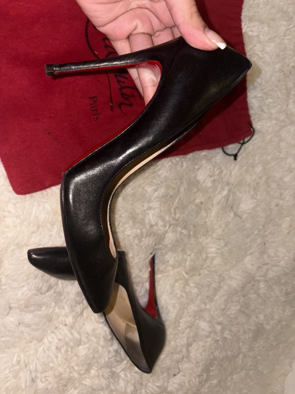 Christian Louboutin Christian Louboutin Leather Heels Size US 8.5 / IT 38.5 - 2 Thumbnail