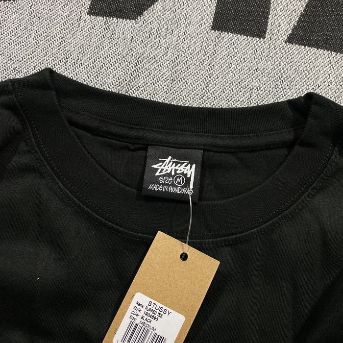 Stussy HYPE Stussy Reverse Logo Tee Black Medium | Grailed