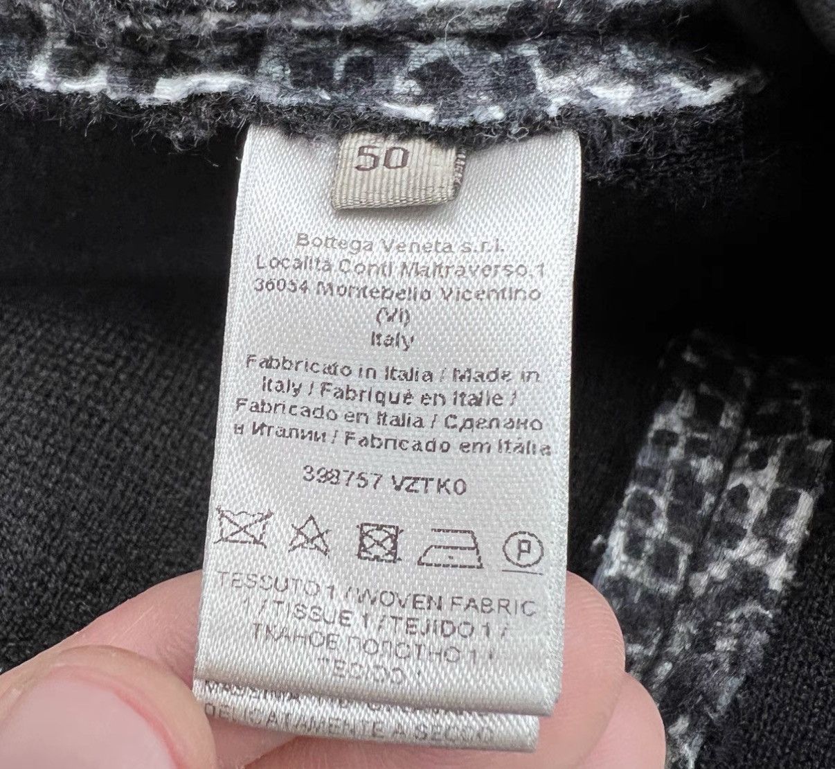 Bottega Veneta Bottega Veneta Houndstooth Wool & Leather Trim Jacket Size US M / EU 48-50 / 2 - 7 Thumbnail
