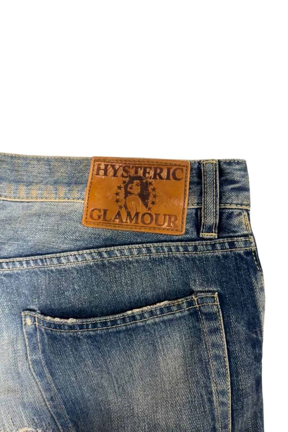 Hysteric Glamour Hysteric Glamour distressed patchwork studded pocket jeans Size US 32 / EU 48 - 6 Thumbnail