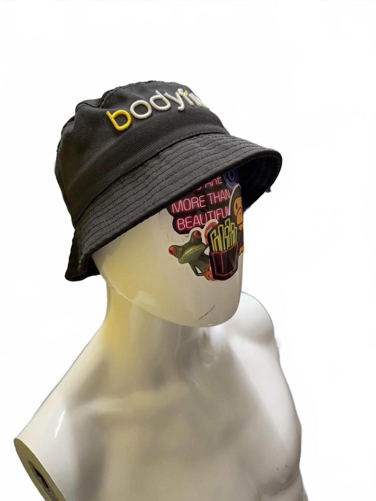 Designer Bodyfit Black Bucket Hat Size ONE SIZE - 3 Thumbnail
