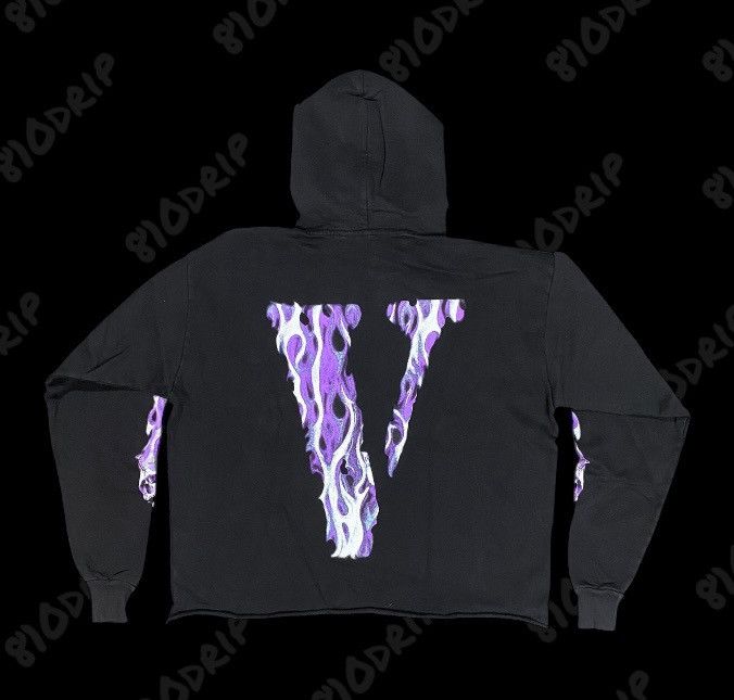 Vlone Vlone Purple Skully Hoodie (M) Size US M / EU 48-50 / 2 - 2 Thumbnail
