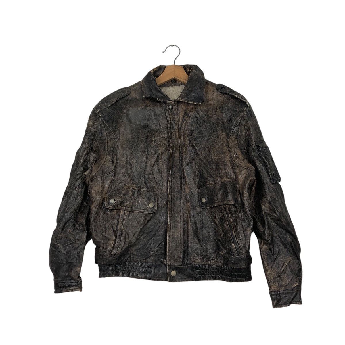 Japanese Brand 📌Vintage Genuine Leather Jacket Biker Wear Issey Miyake Size US M / EU 48-50 / 2 - 2 Thumbnail