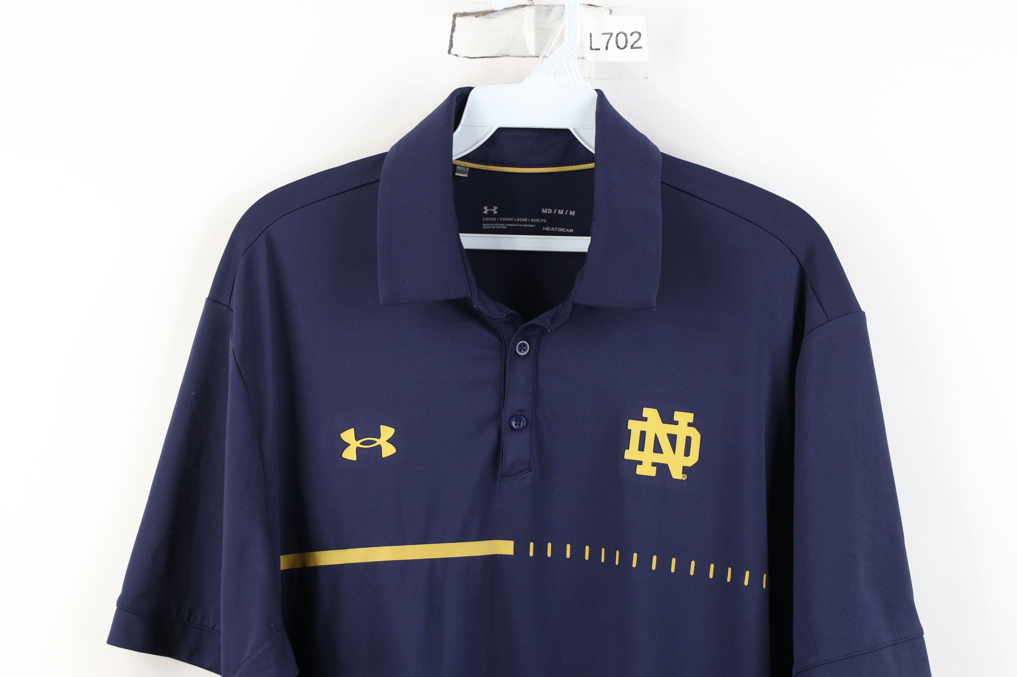 Under Armour Under Armour Notre Dame University Football Golf Polo Size US M / EU 48-50 / 2 - 2 Thumbnail