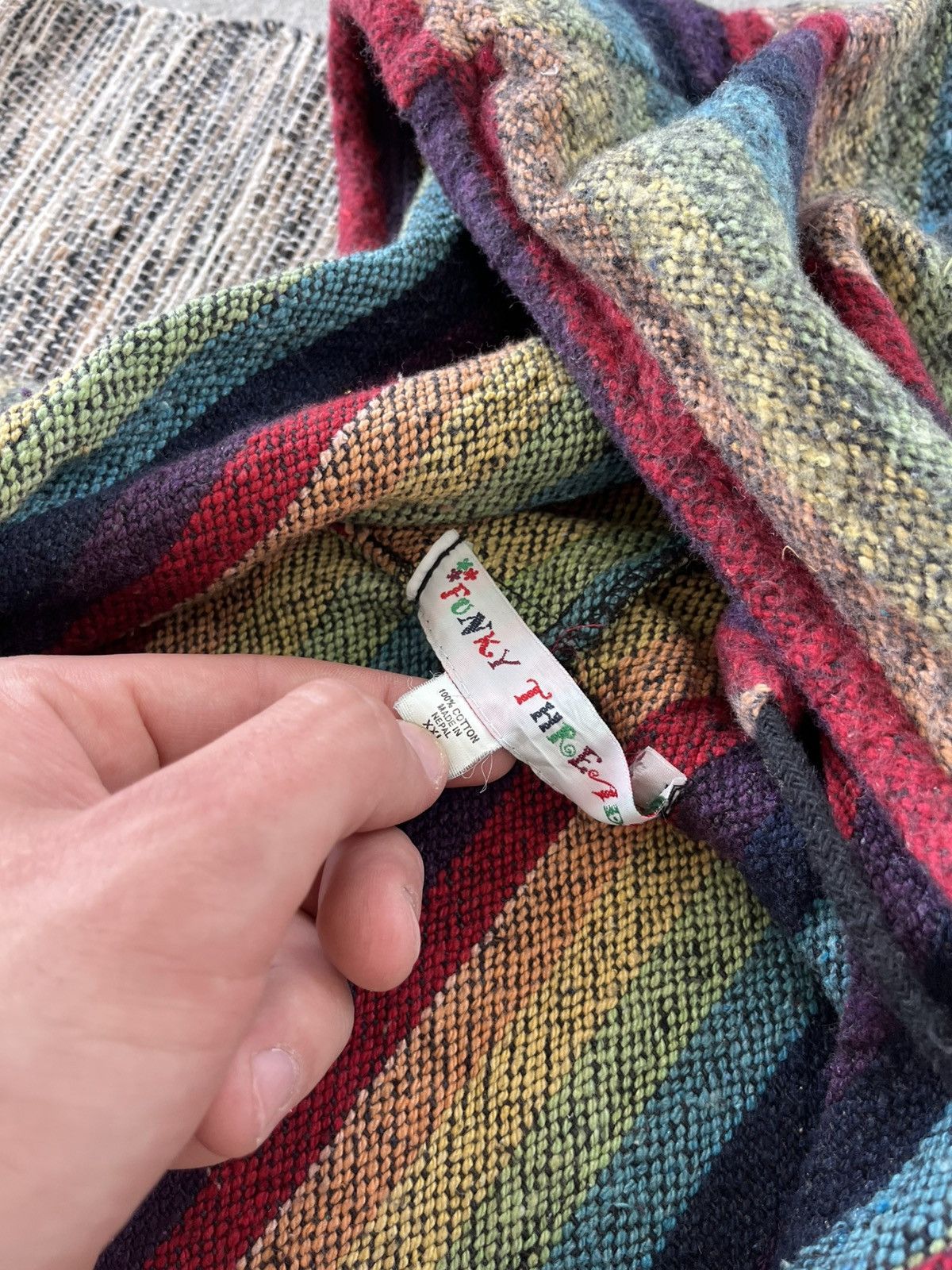 Japanese Brand × Vintage Hype Y2K Wizard Knitted Zip Hoodie Vintage Elf Wizard Nepal Size US XXL / EU 58 / 5 - 10 Thumbnail
