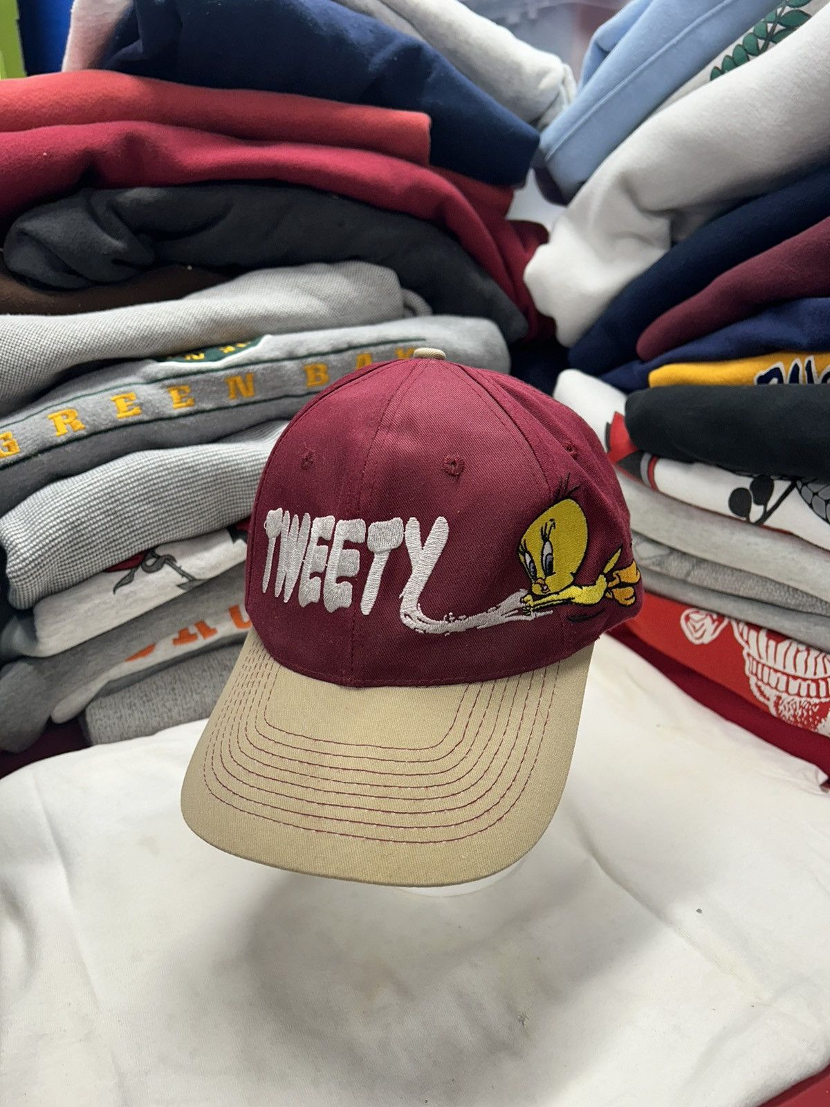 Vintage × Warner Bros Crazy Vintage 90s Y2K Skater Looney Tunes Snapback Hat Size ONE SIZE - 1 Thumbnail
