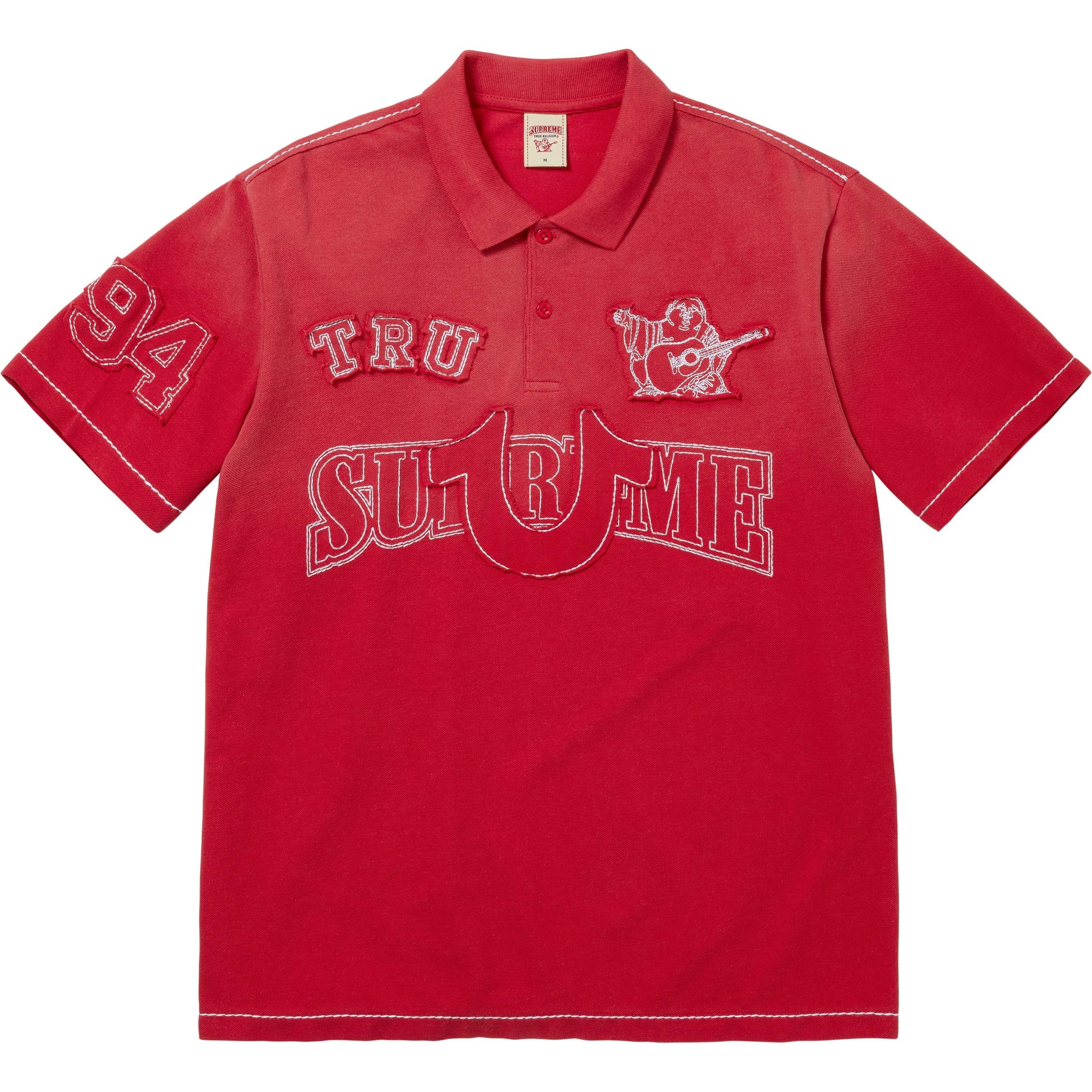 Supreme Supreme Vertical Stripe Polo Red | Grailed